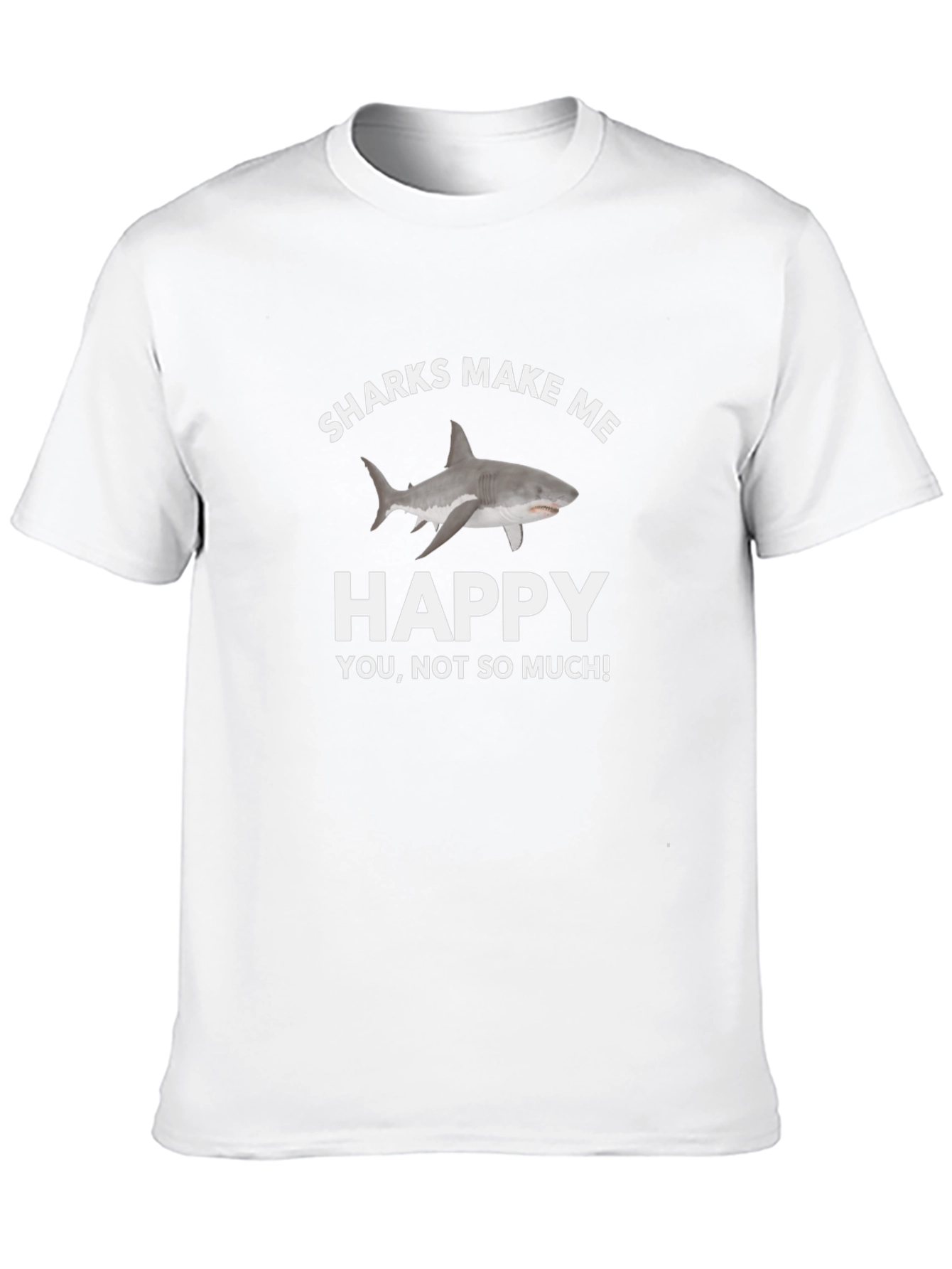 Black Sharks Make Me Happy T-Shirt view 10