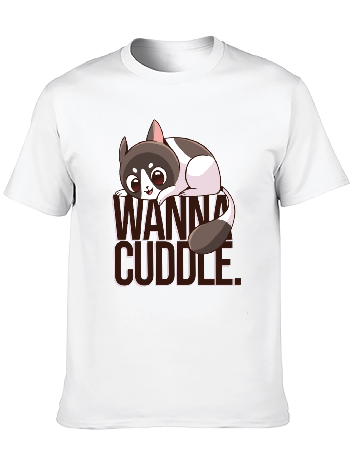 Black Cute Chinchilla Wanna Cuddle T-Shirt view 10