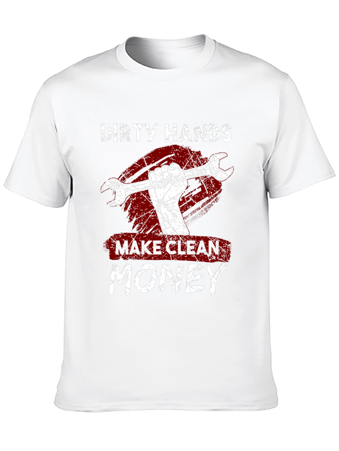 Black Dirty Hands Make Clean Money Graphic Tee view 10