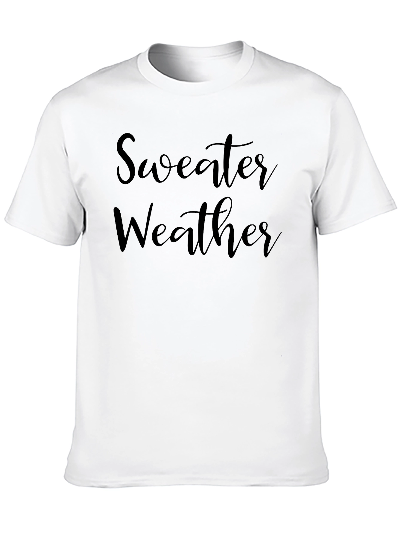Black Sweater Weather Graphic Tee - Cozy & Stylish! view 10