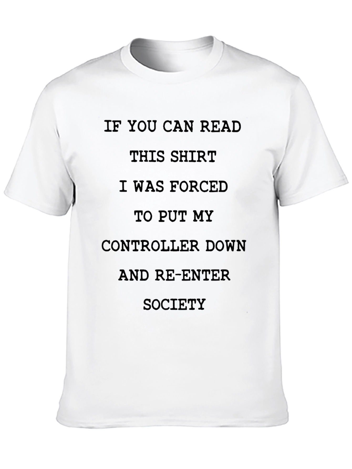 Black Gamer's Forced Socialization Graphic T-Shirt view 10