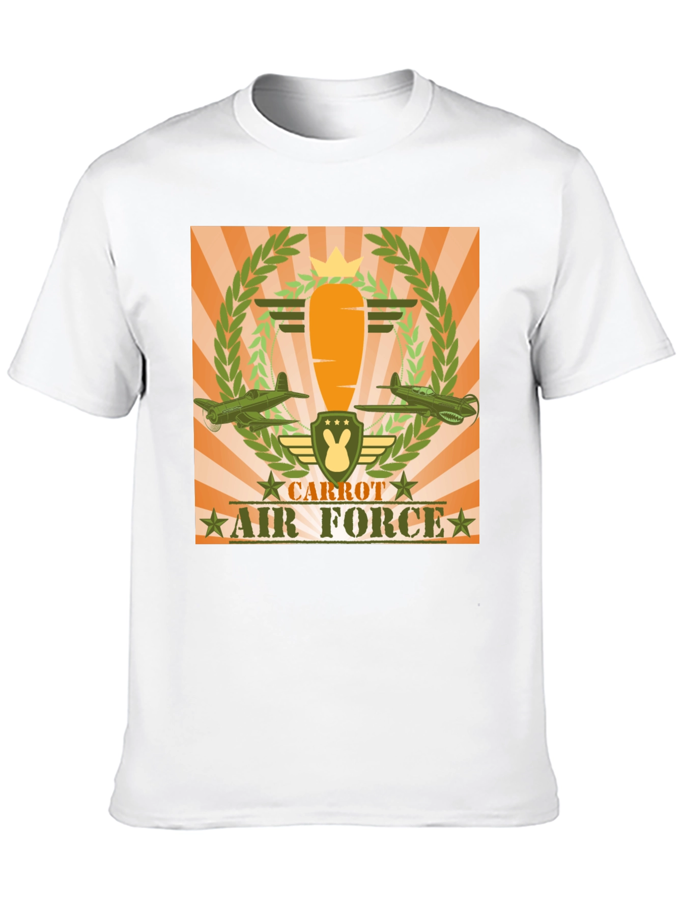 Black Carrot Air Force Graphic T-Shirt view 10