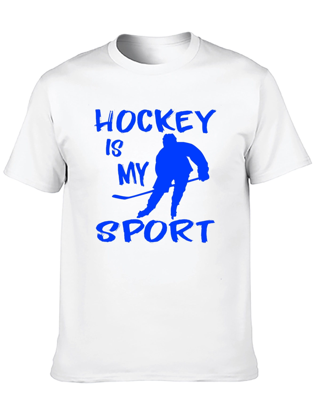Black Hockey Is My Sport T-Shirt - Black view 10