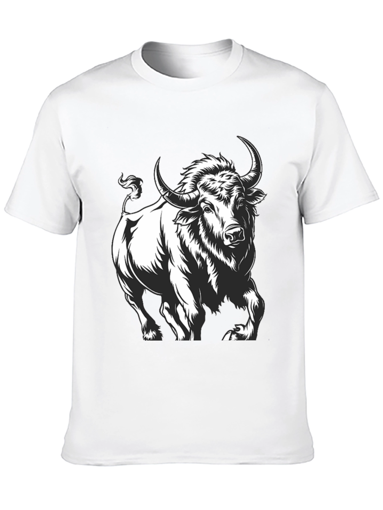 Black Black Bull Graphic Tee - Bold & Stylish view 10