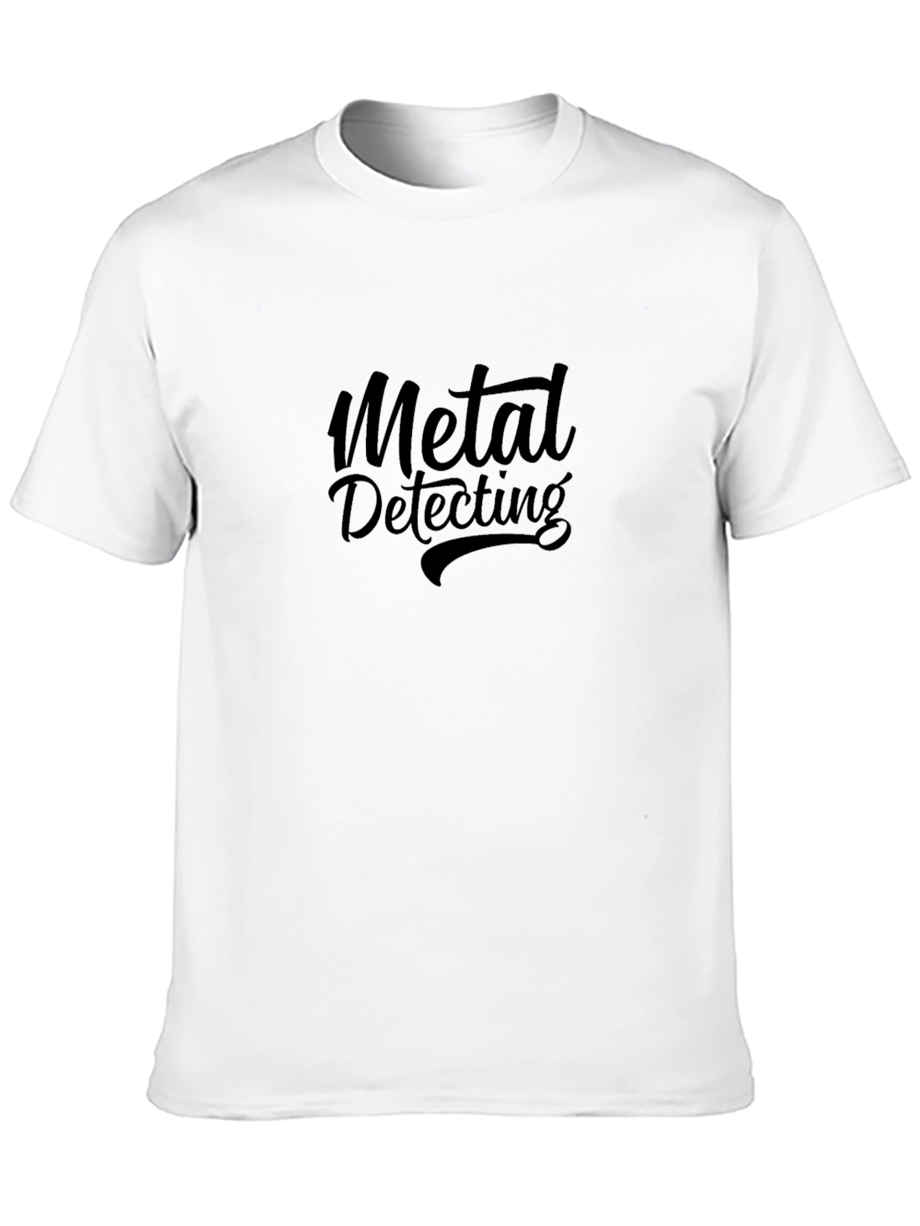 Black Metal Detecting Graphic Tee - Black Short Sleeve T-Shirt view 10