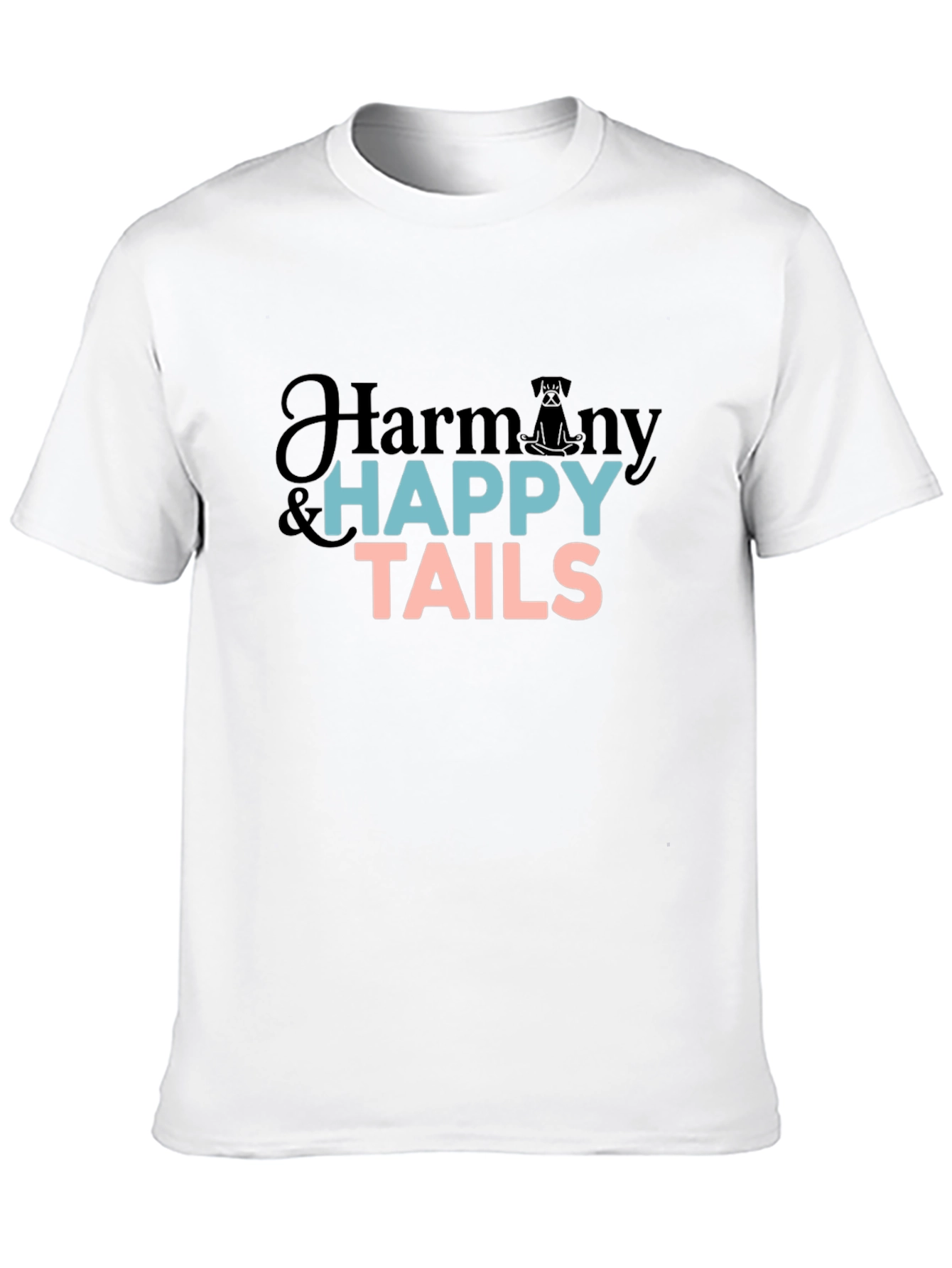 Black Harmony & Happy Tails Black T-Shirt view 10