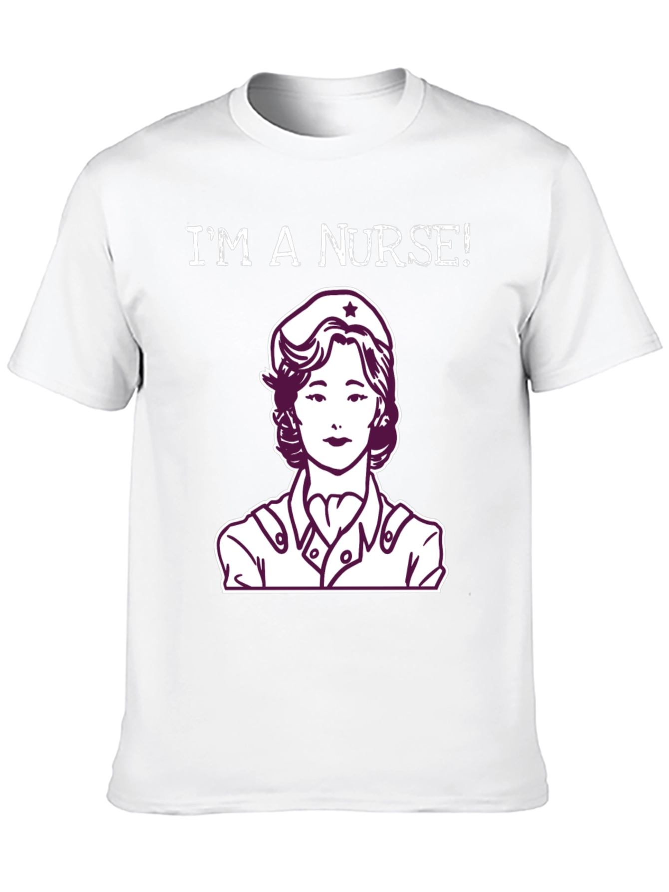 Black I'm a Nurse! Graphic Tee view 10