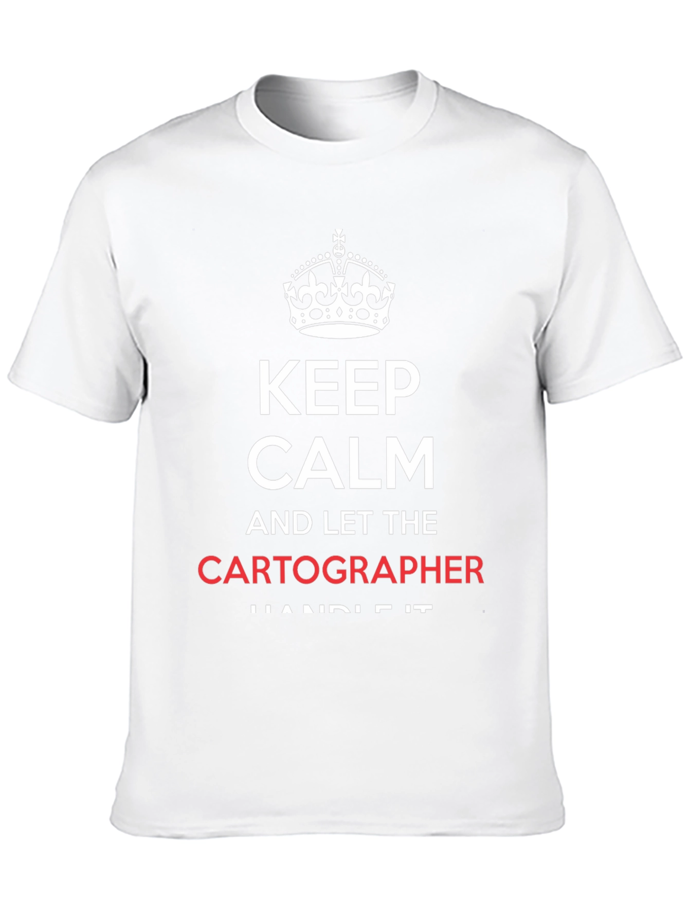 Black Keep Calm Cartographer T-Shirt - Funny Map Maker Tee view 10