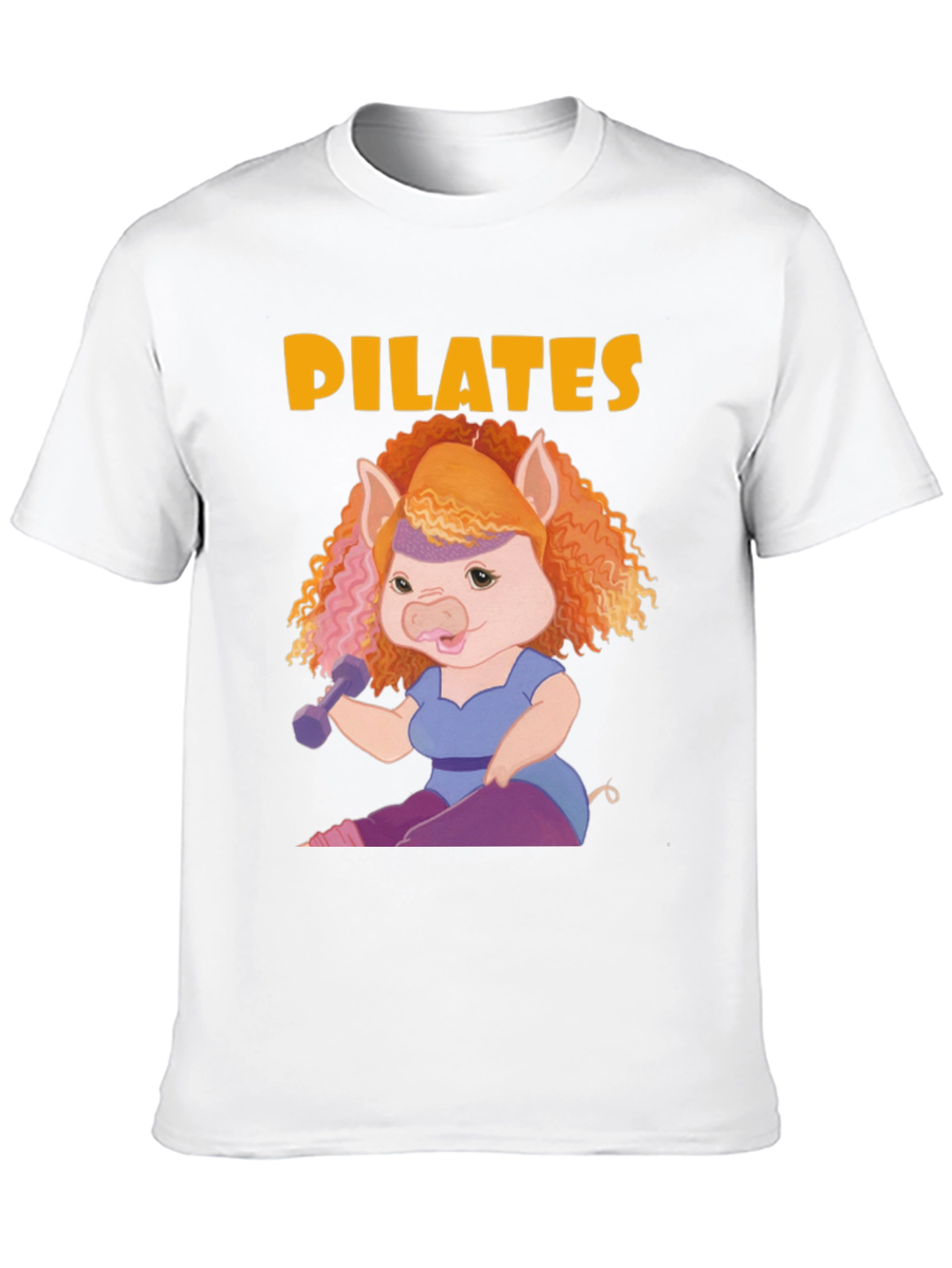 Black Pilates Pig T-Shirt view 10