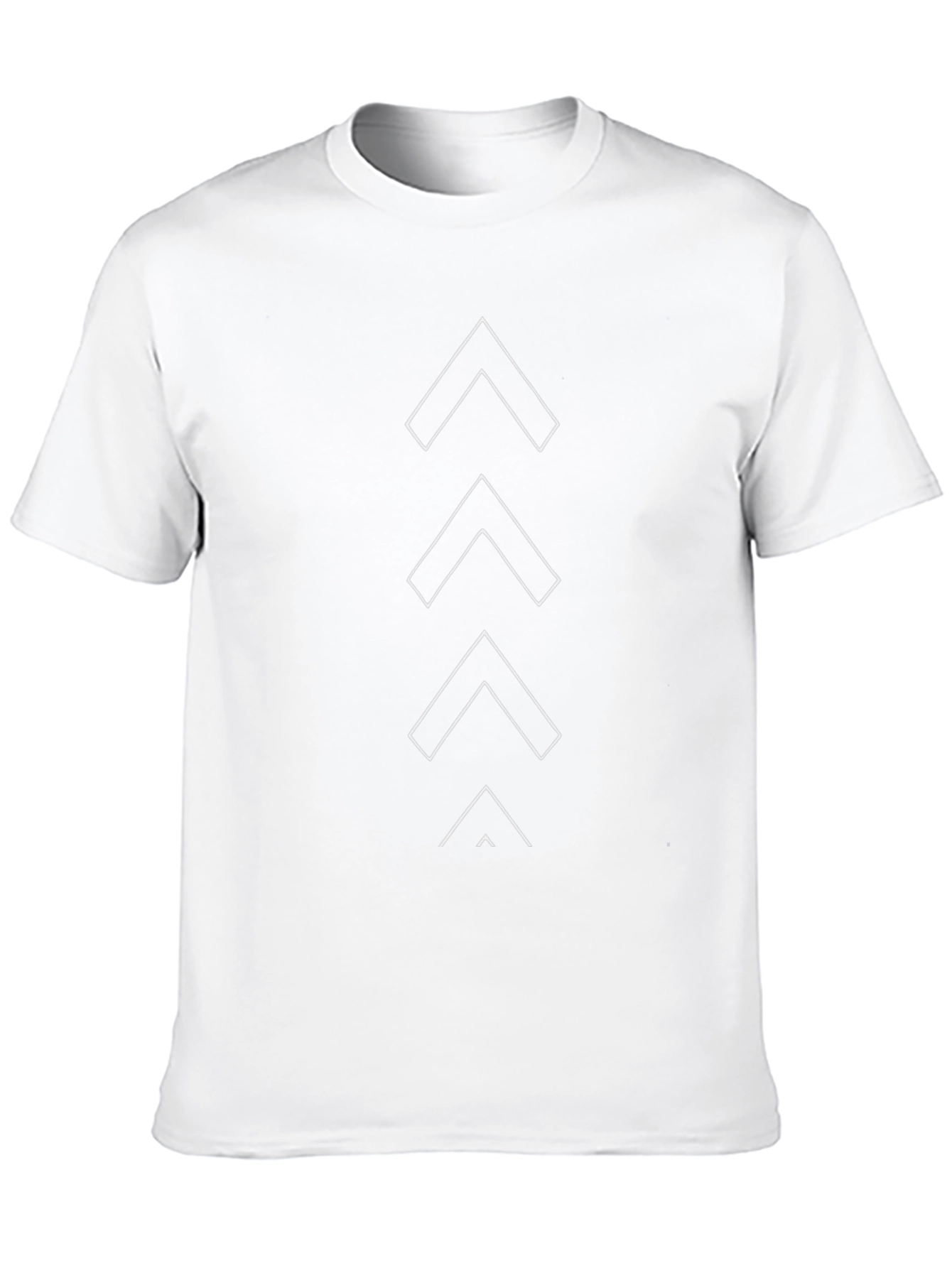 Black Minimalist Arrow Graphic Black T-Shirt view 10
