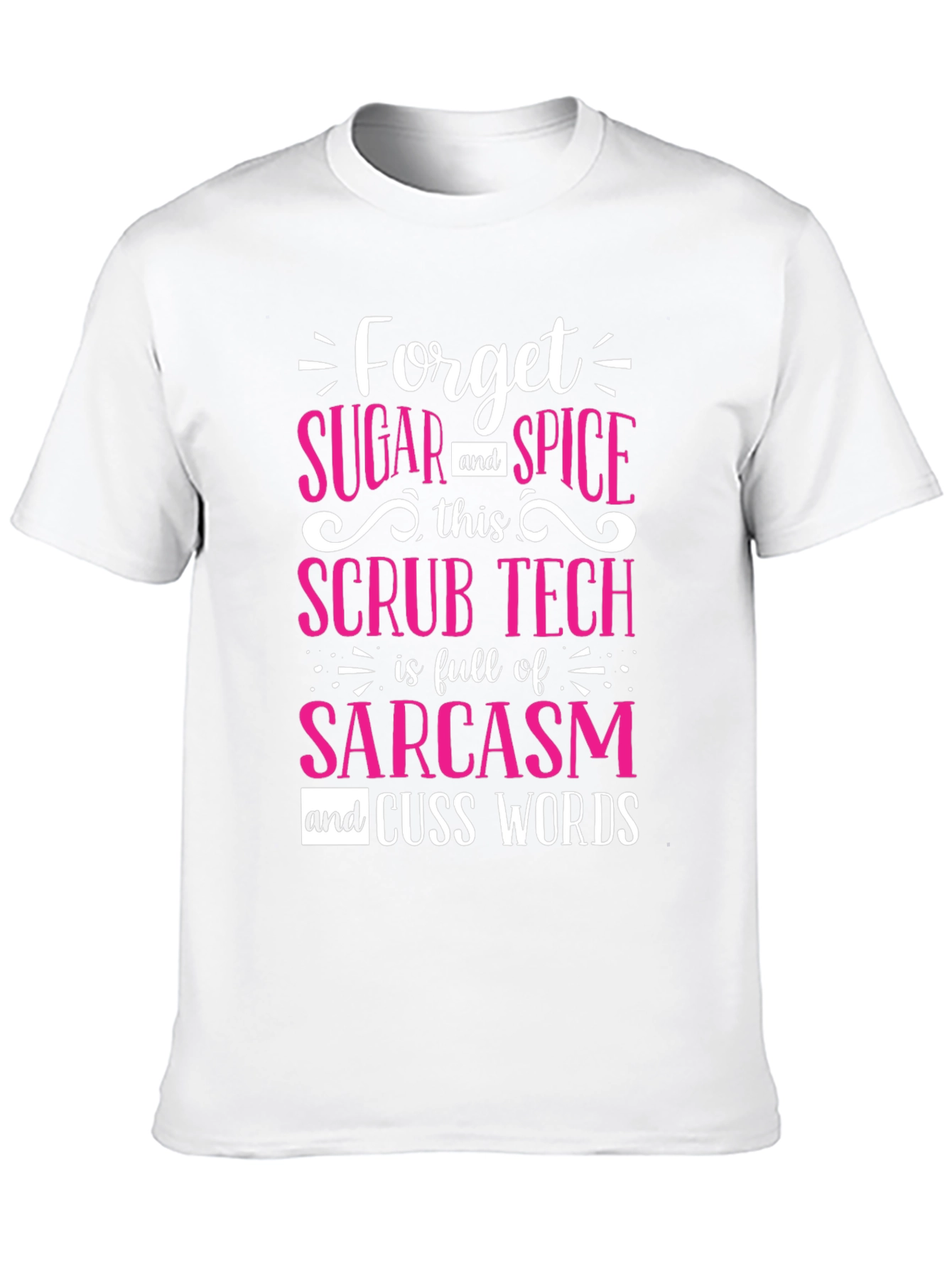 Black Sarcastic Scrub Tech T-Shirt view 10