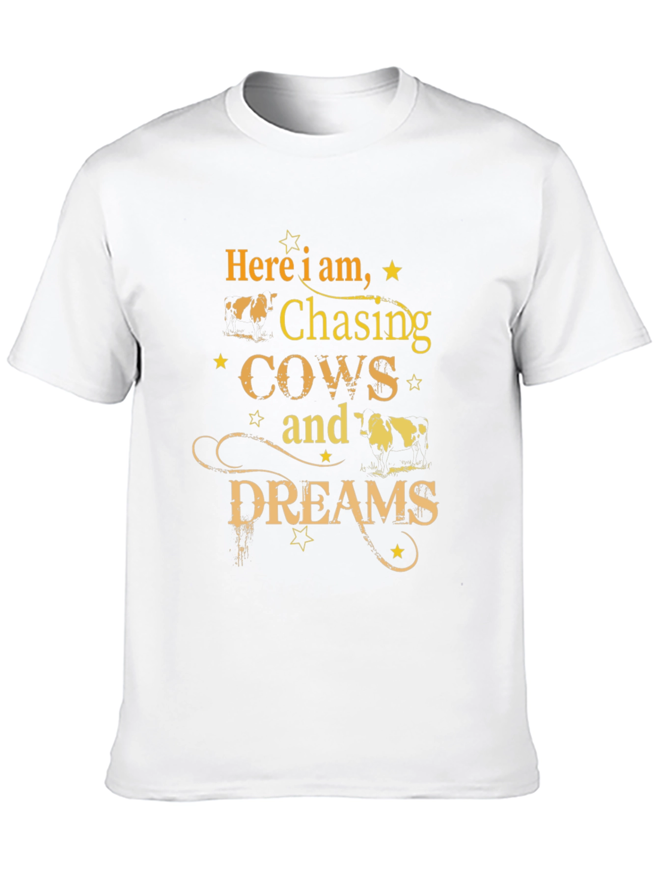 Black Chasing Cows and Dreams Graphic T-Shirt view 10