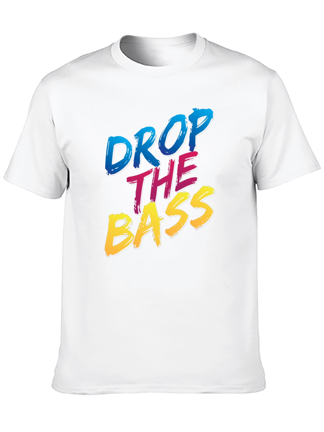 Black Drop The Bass T-Shirt - Black Cotton Blend view 10