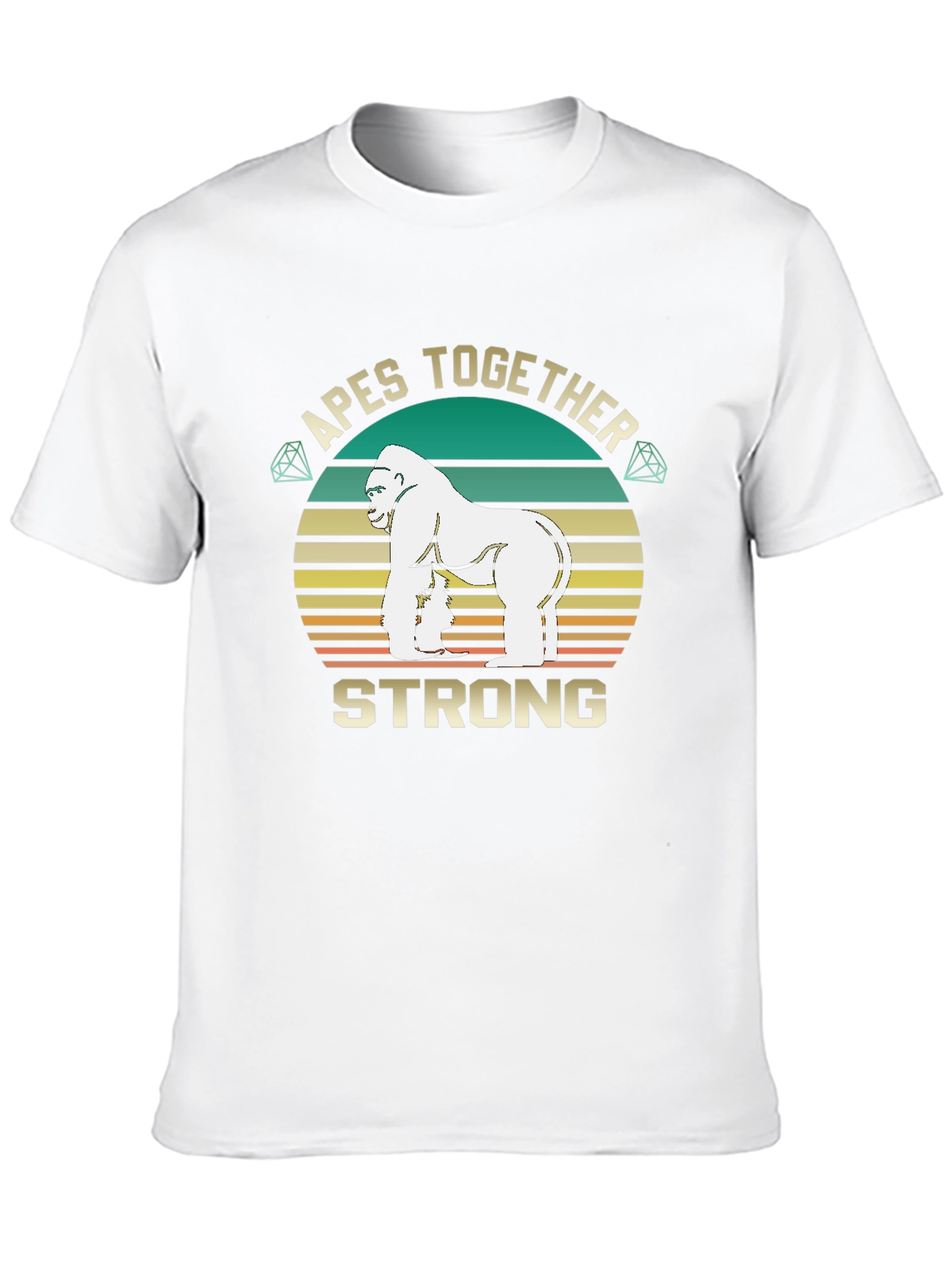 Black Apes Together Strong T-Shirt view 10