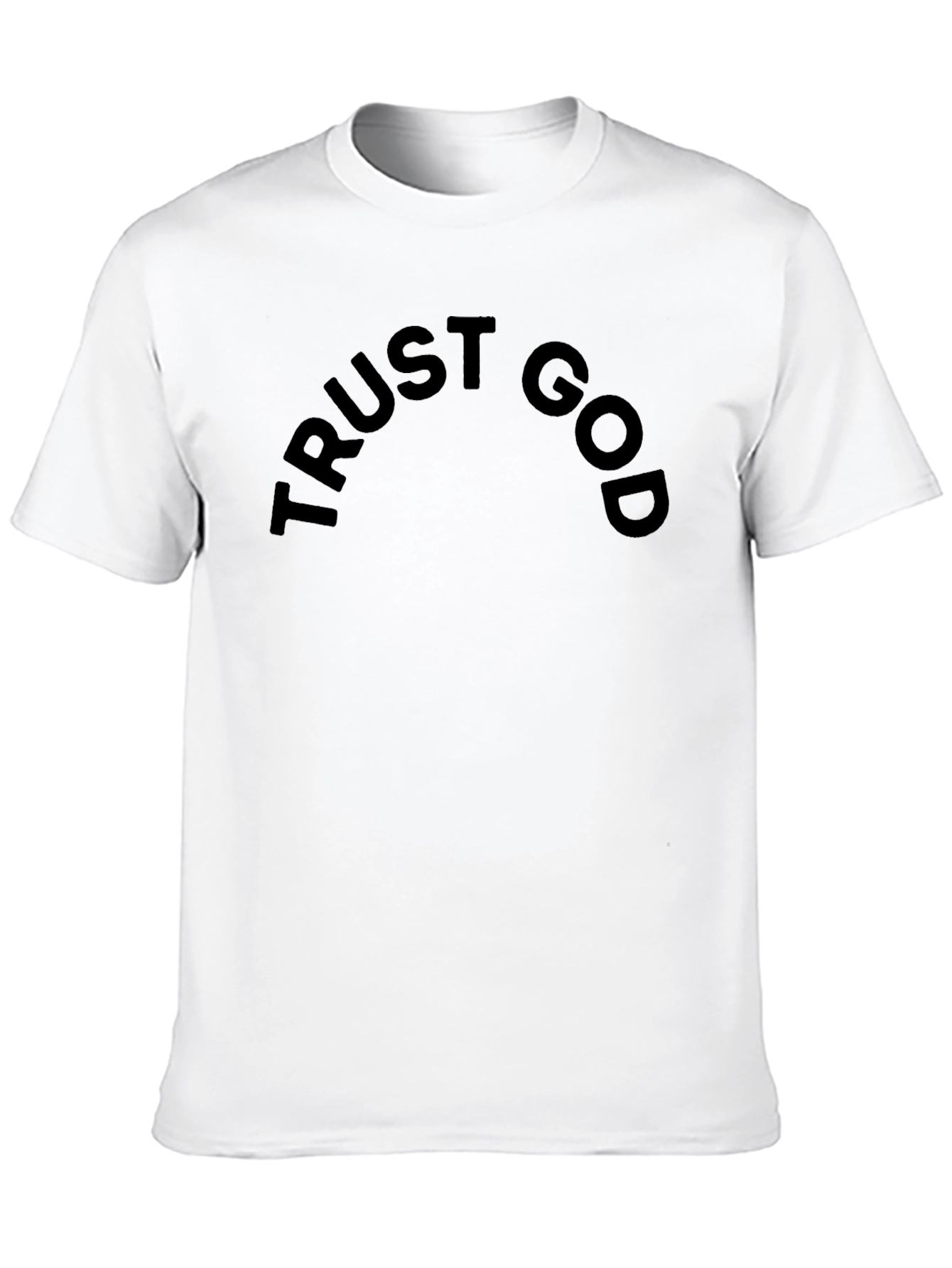 Black Trust God Black T-Shirt - Stylish Faith Apparel view 10
