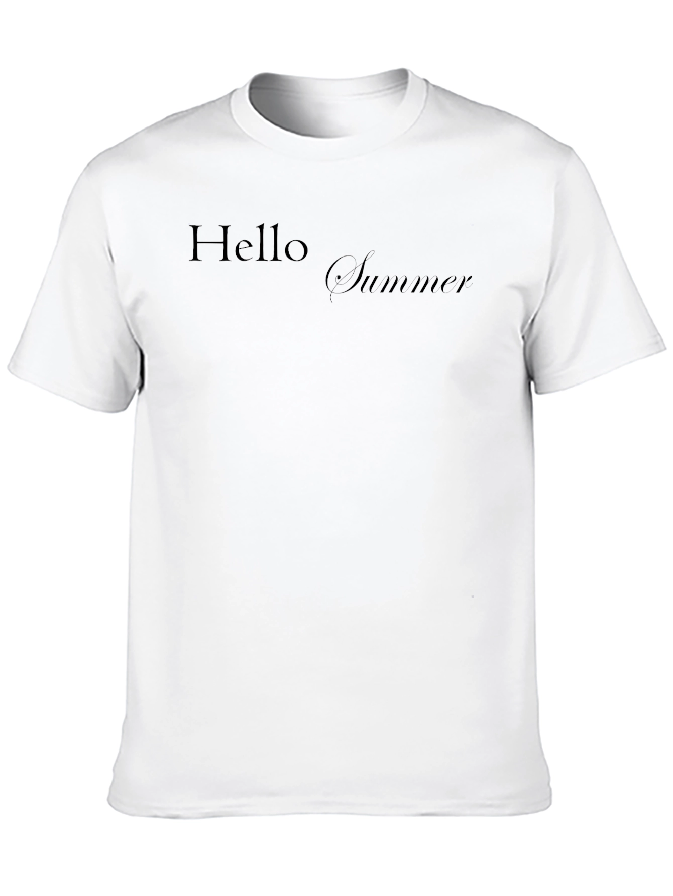 Black Hello Summer Black T-Shirt view 10