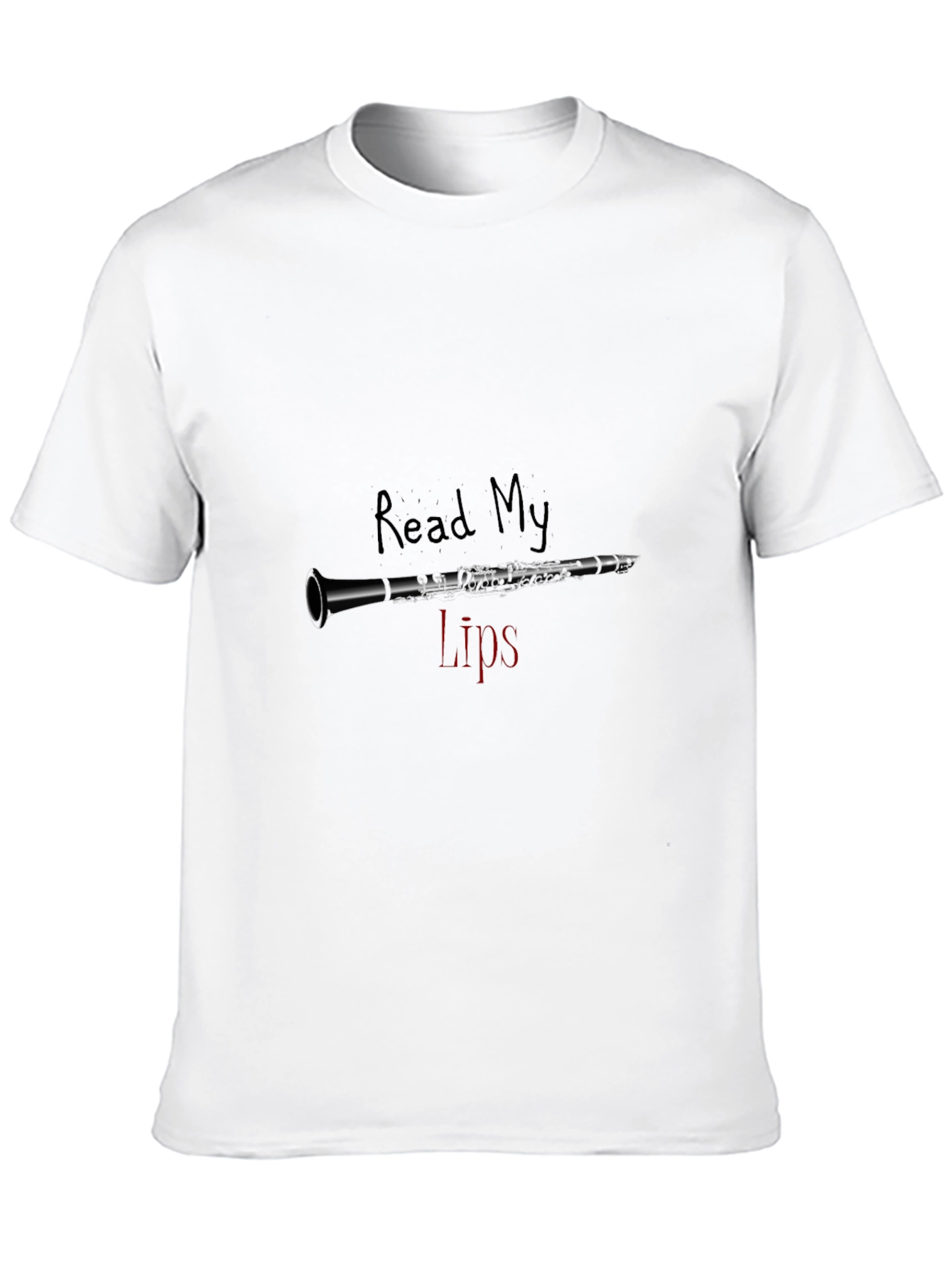 Black Read My Lips Clarinet T-Shirt view 10
