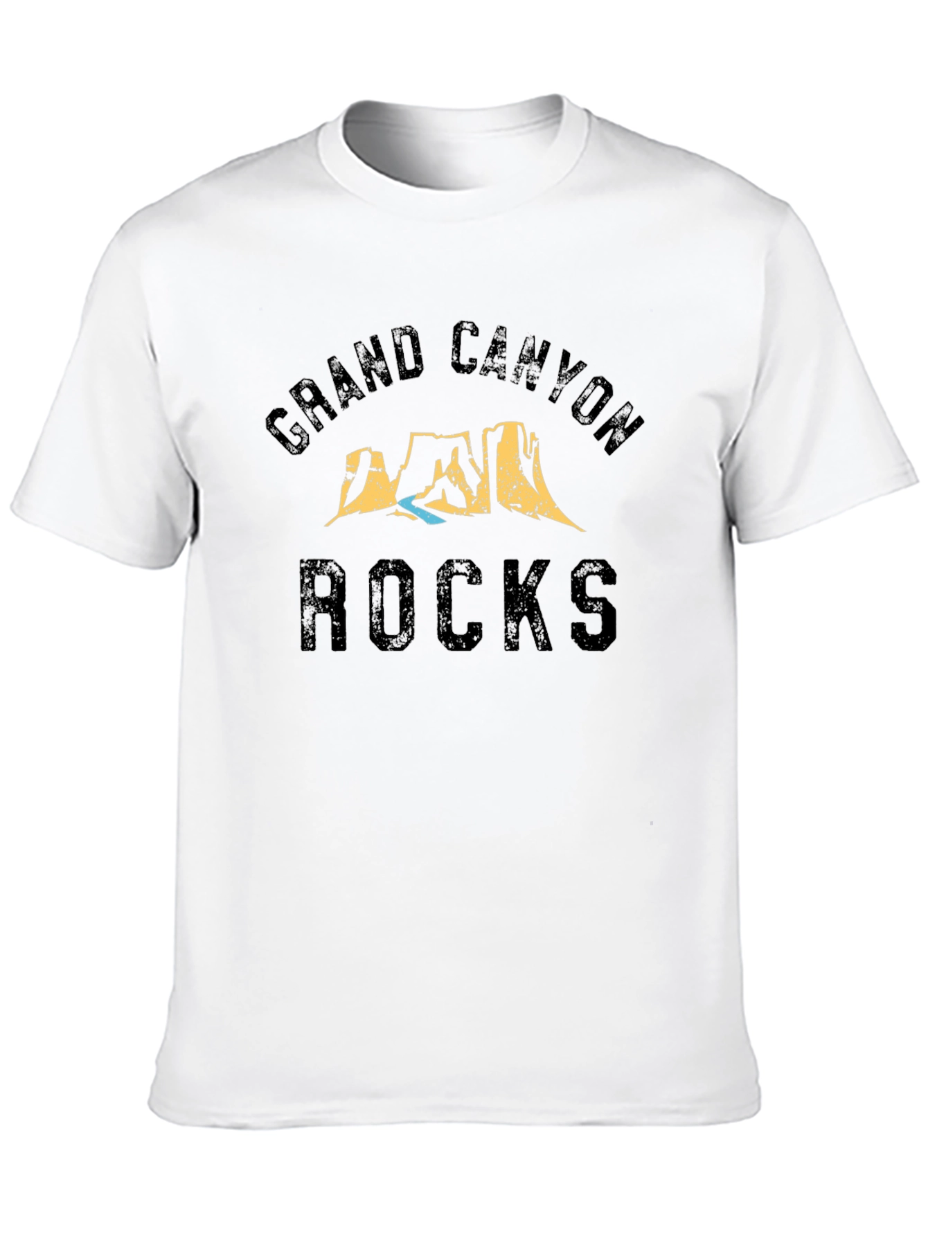 Black Grand Canyon Rocks Black Graphic T-Shirt view 10