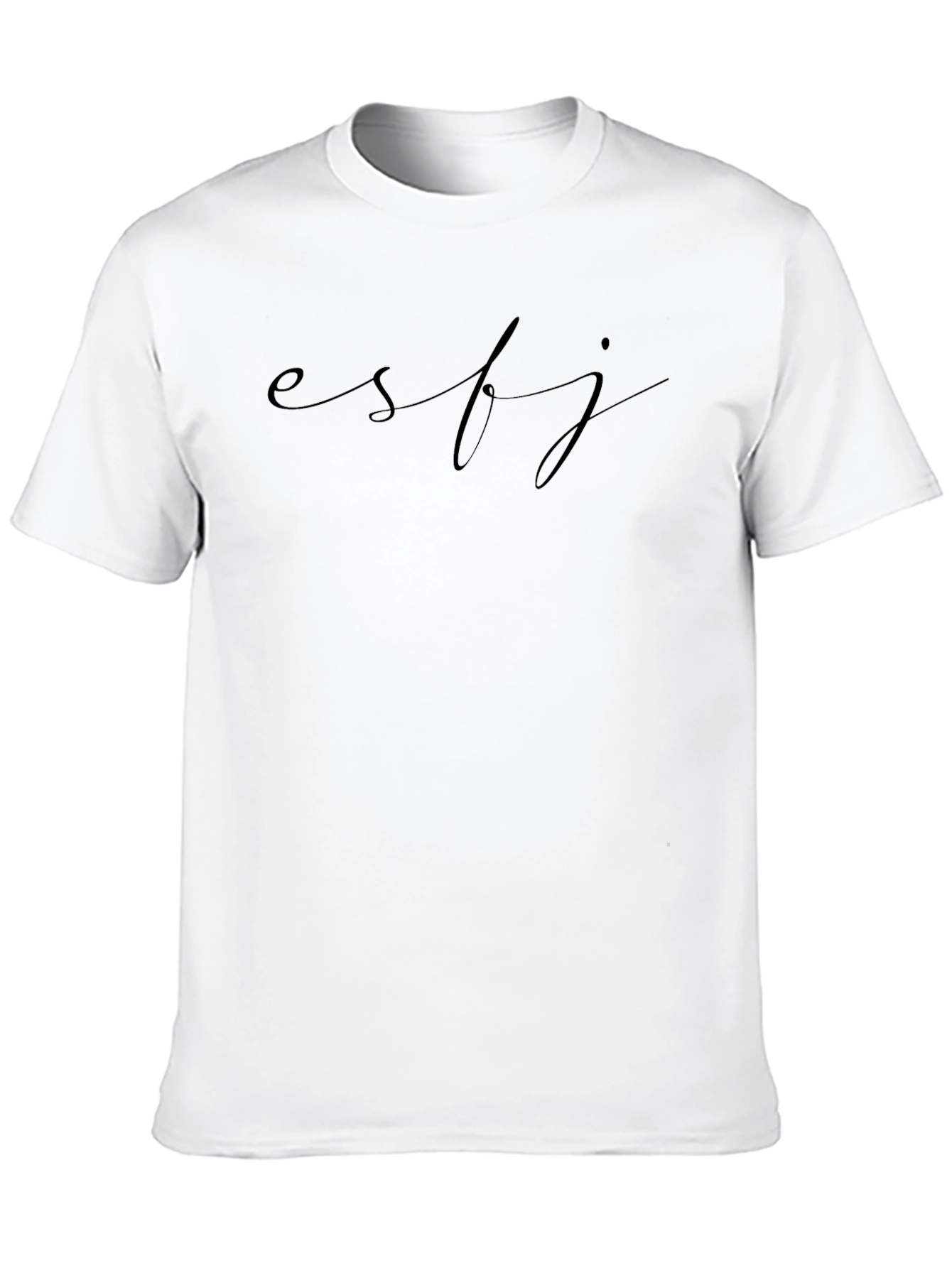 Black ESFJ Personality Black T-Shirt view 10