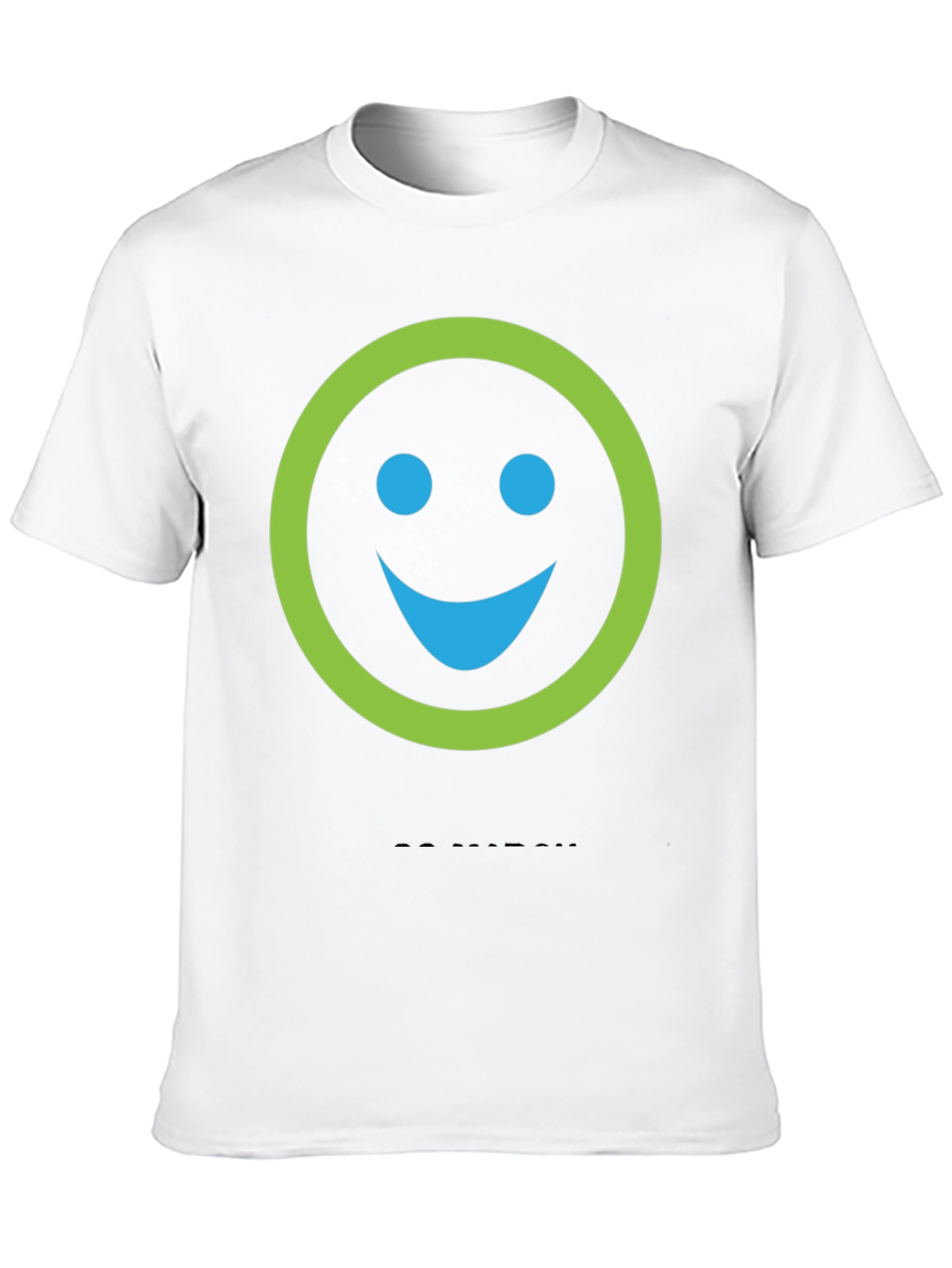 Black Smiley Face Graphic Print Crew Neck T-Shirt view 10