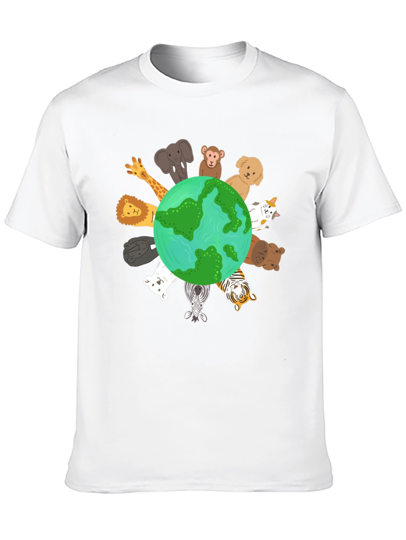 Black Earth Animals Graphic T-Shirt view 10