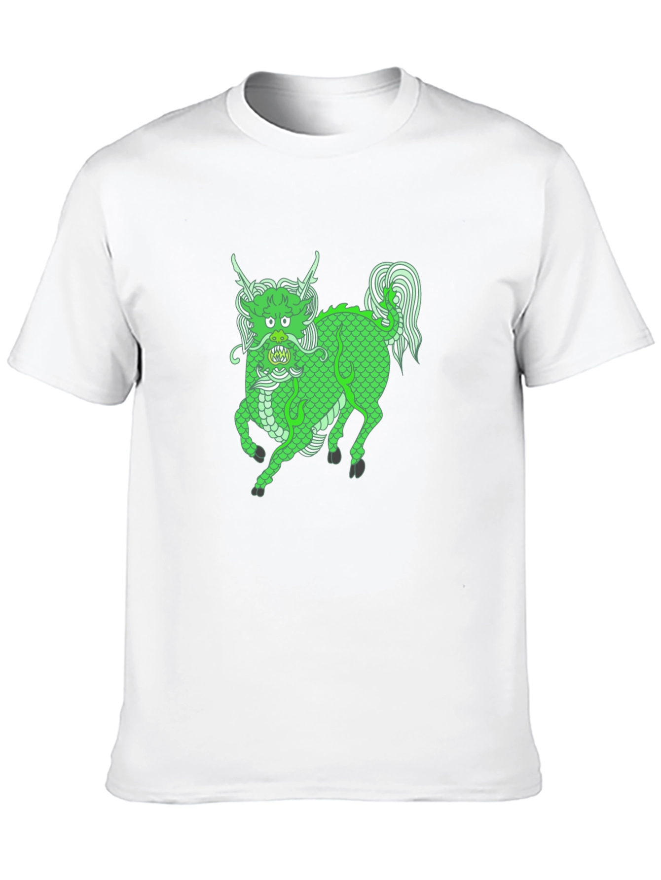 Black Green Dragon Graphic Tee - Stylish & Unique! view 10