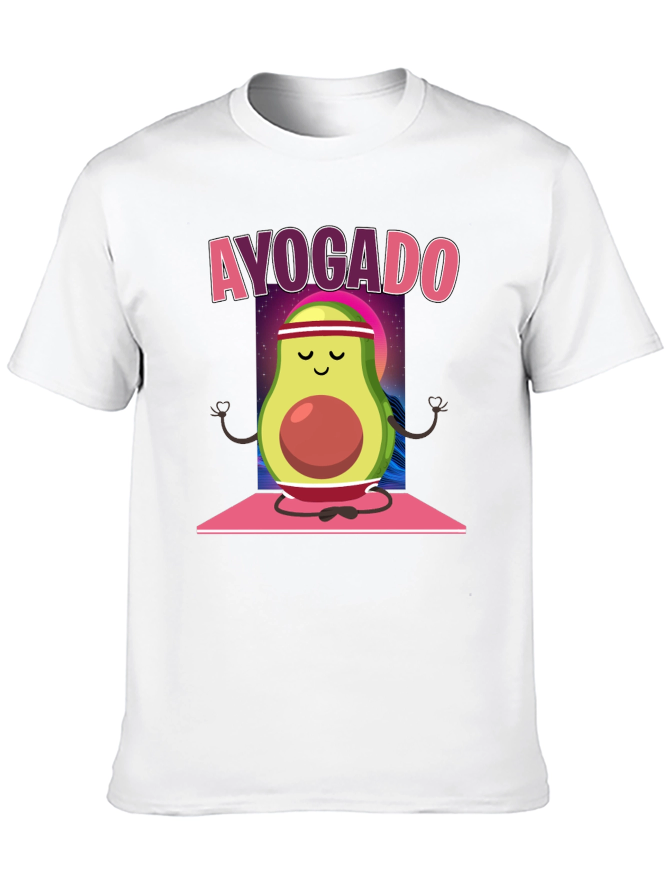 Black Ayogado Avocado Yoga T-Shirt view 10