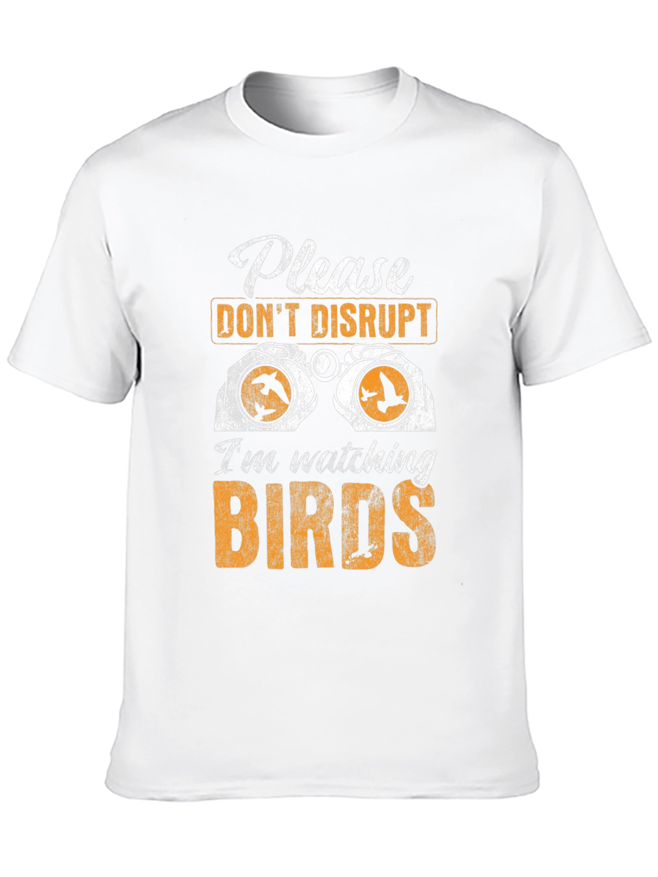 Black Bird Watching Graphic Tee - Do Not Disturb Birdwatcher T-Shirt view 10
