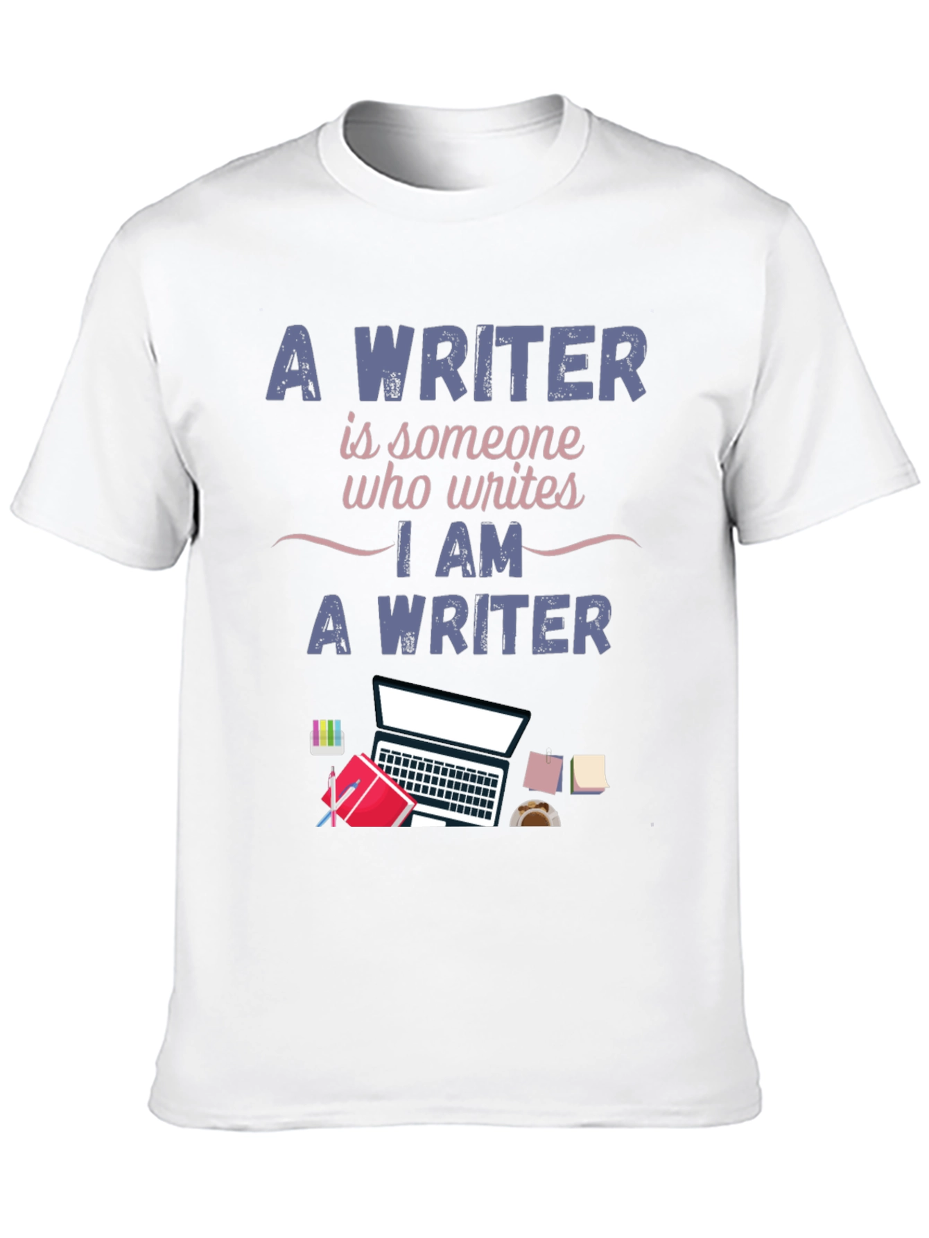 Black Writer T-Shirt - I Am A Writer Design view 10