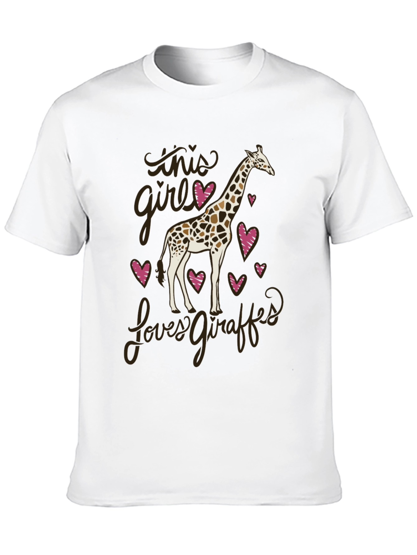 Black Giraffe Lover Graphic Tee - Soft Cotton Unisex T-Shirt view 10