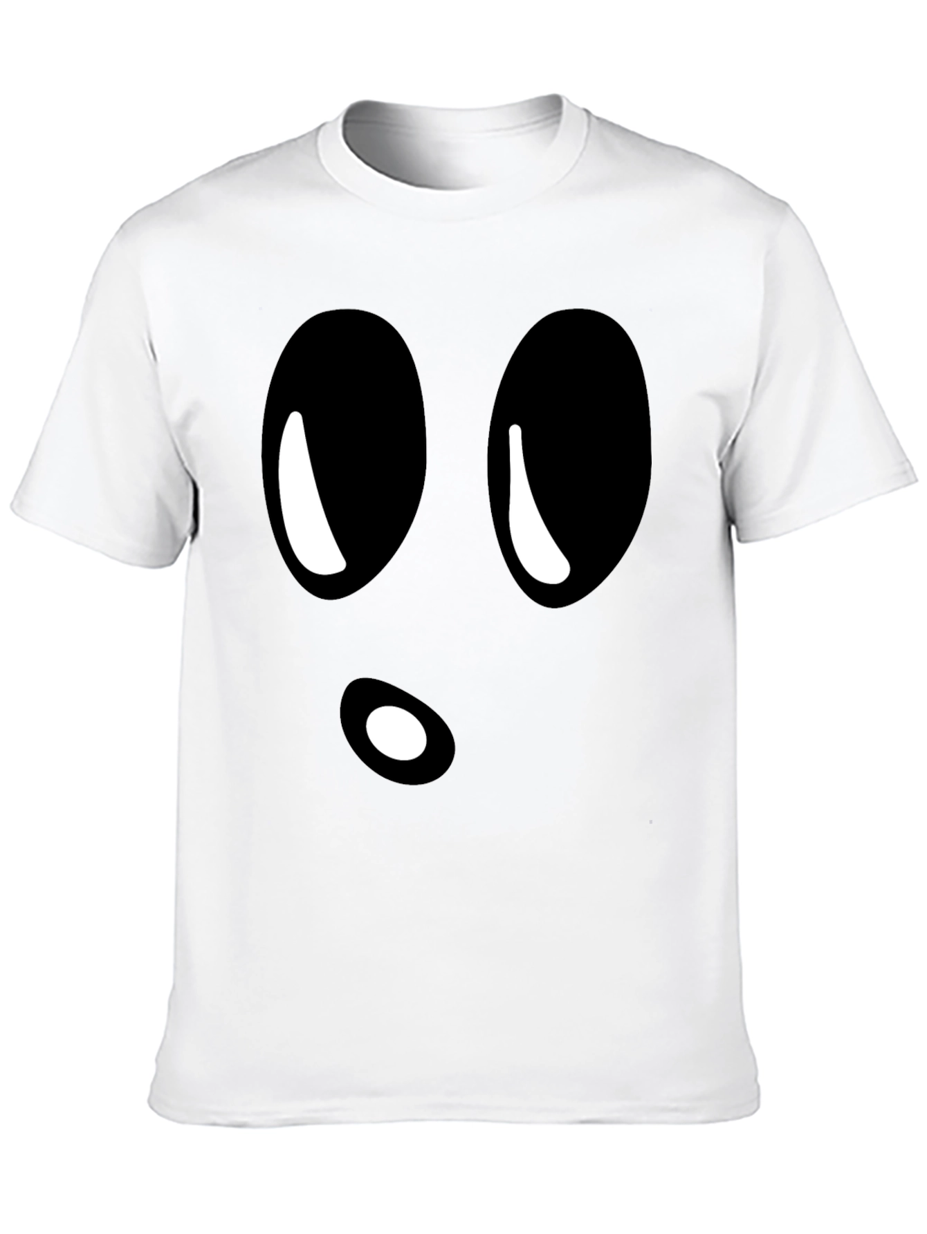 Black Funny Ghost Face Black T-Shirt view 10