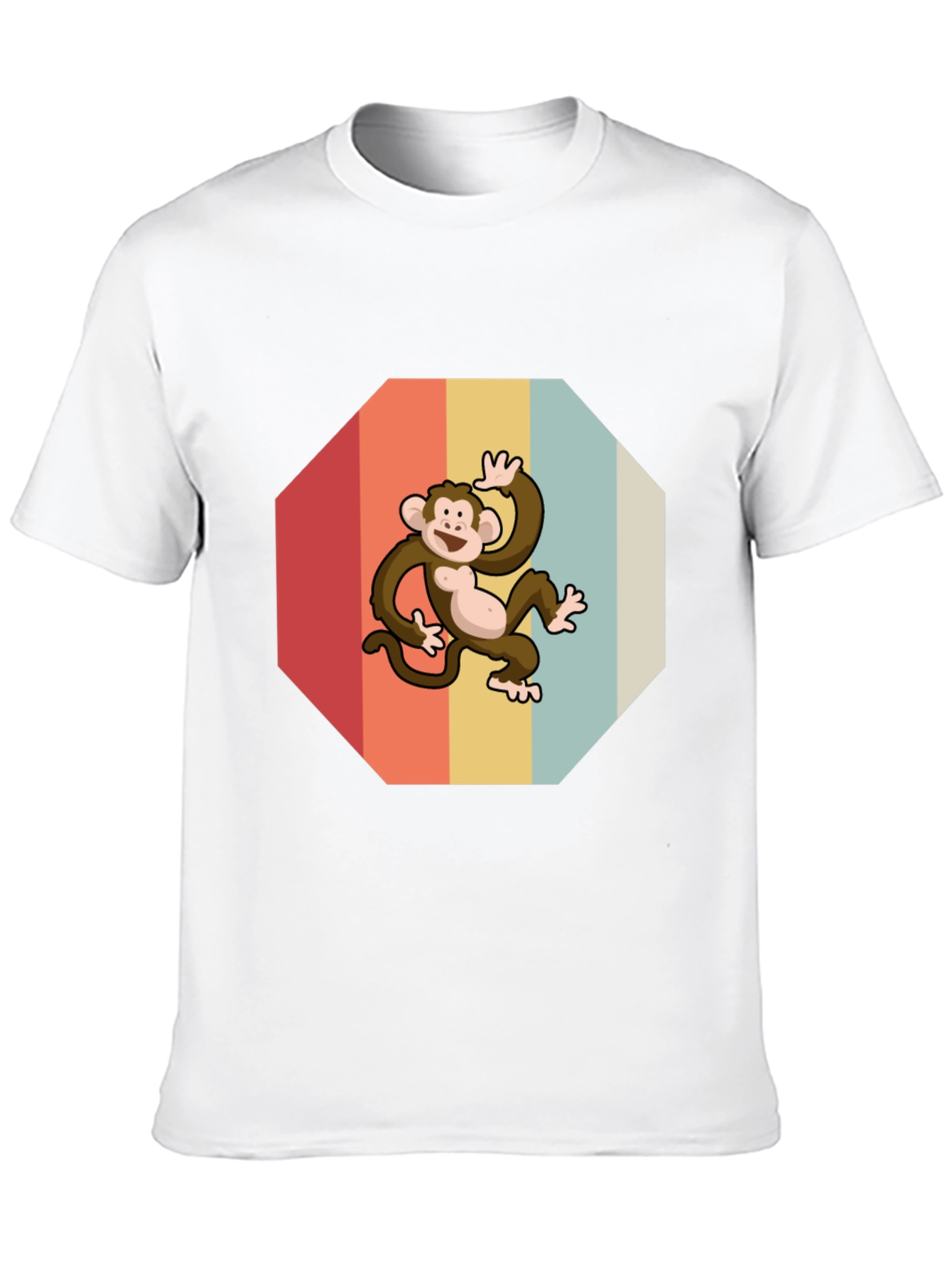 Black Retro Monkey Graphic Tee - Fun & Stylish view 10