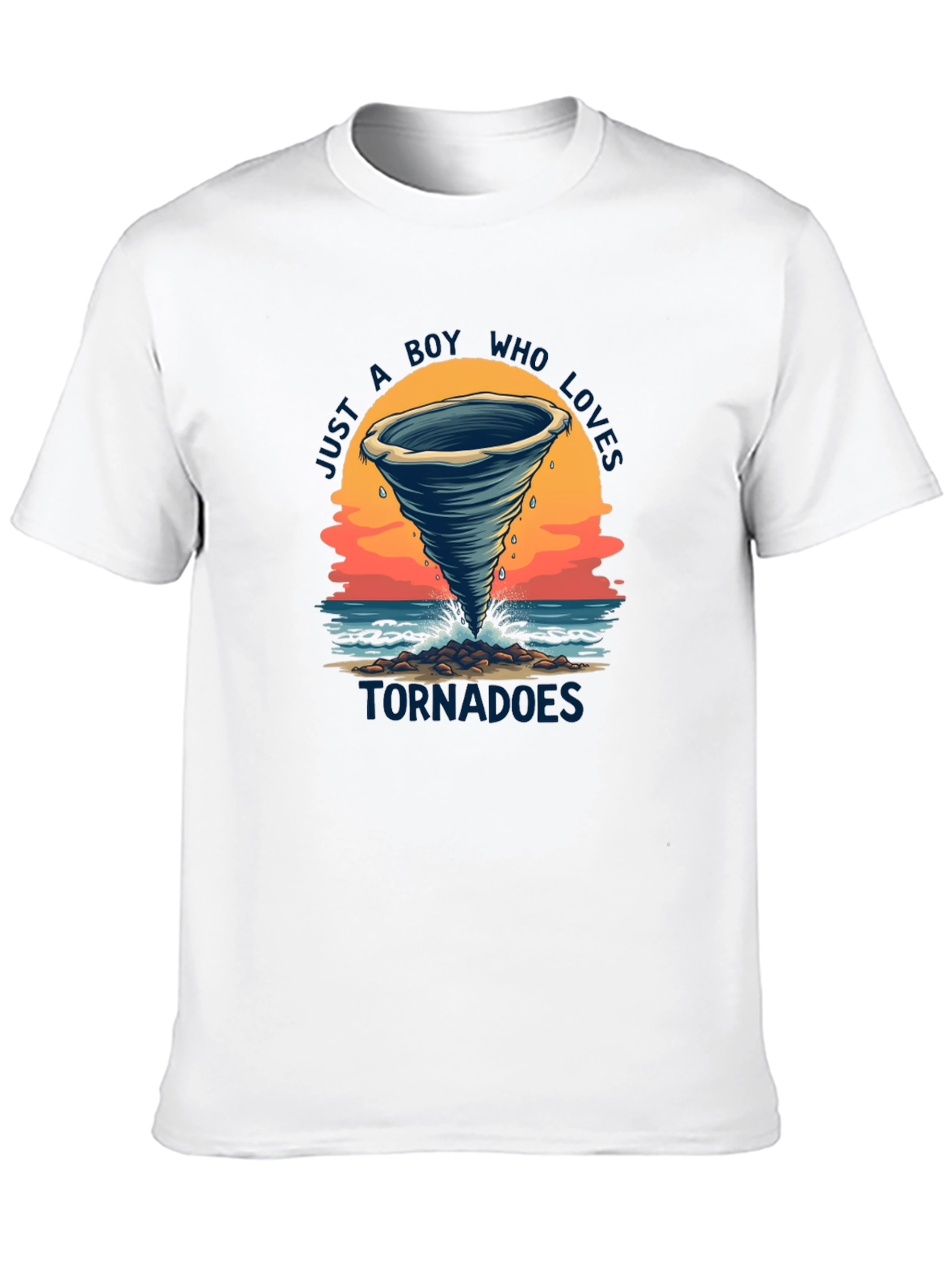 Black Tornado Graphic Tee - Weather Lover's Shirt view 10