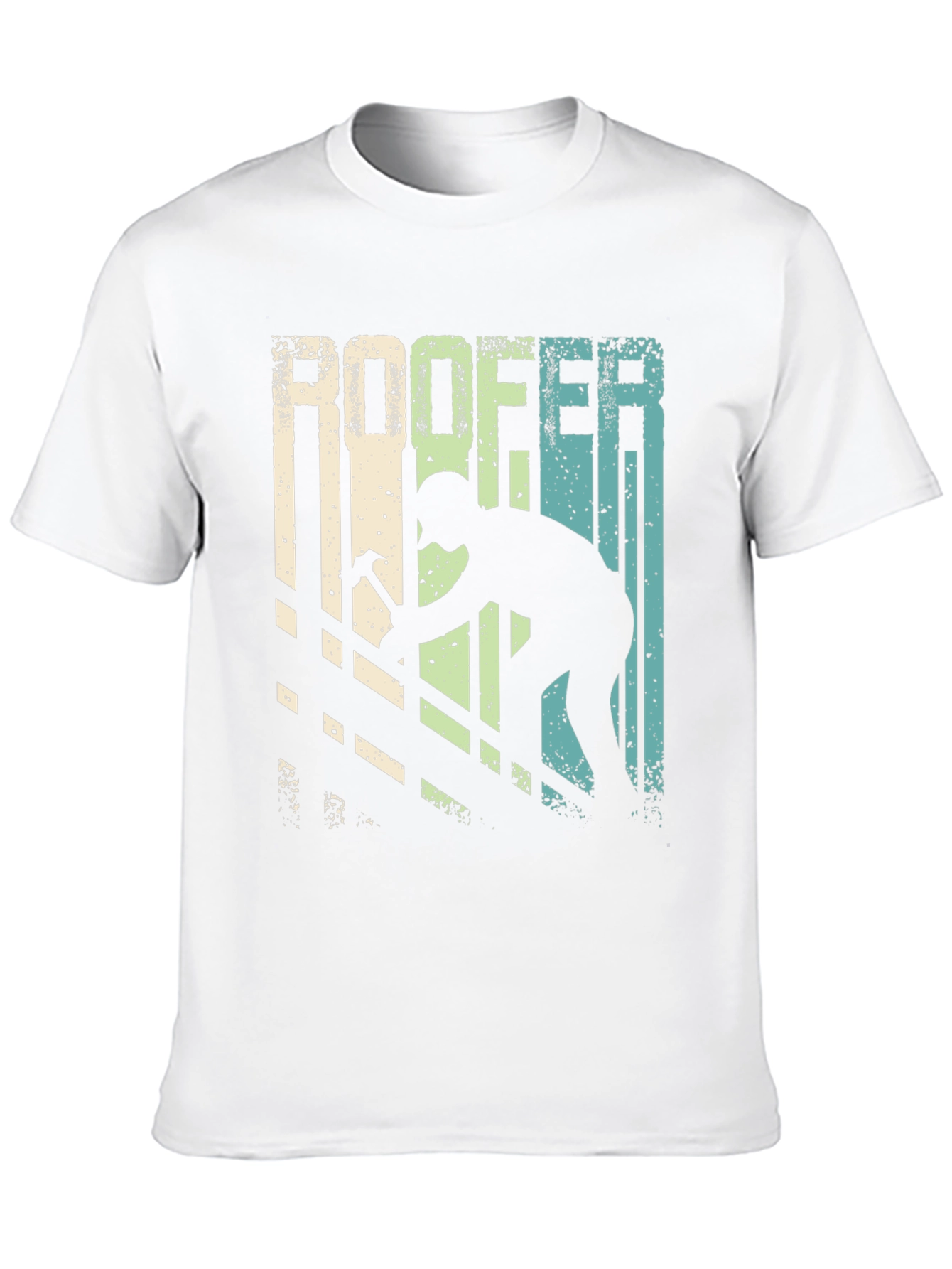Black Roofer T-Shirt Vintage Design view 10
