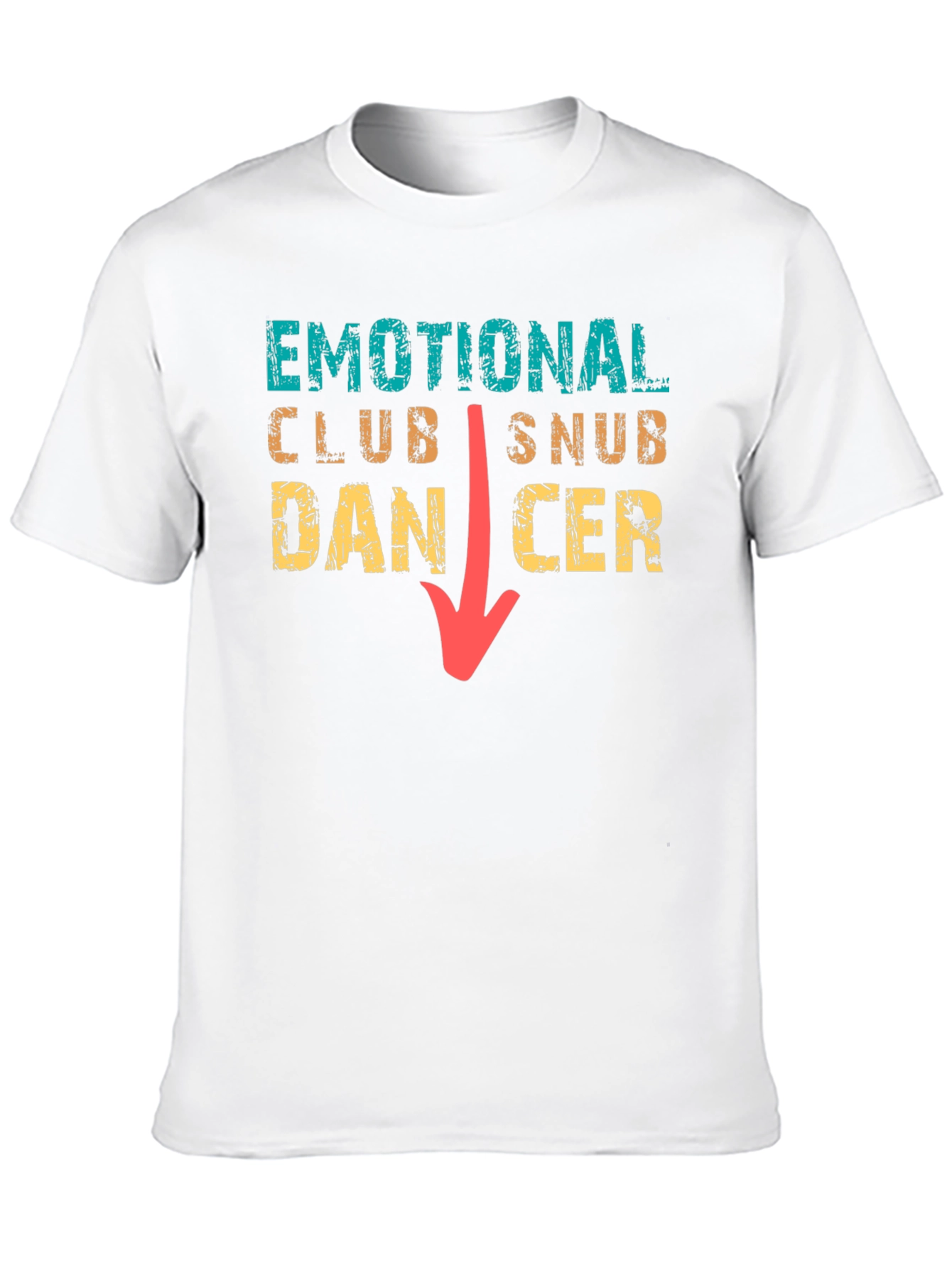 Black Emotional Club Snub Dancer T-Shirt Funny Tee view 10
