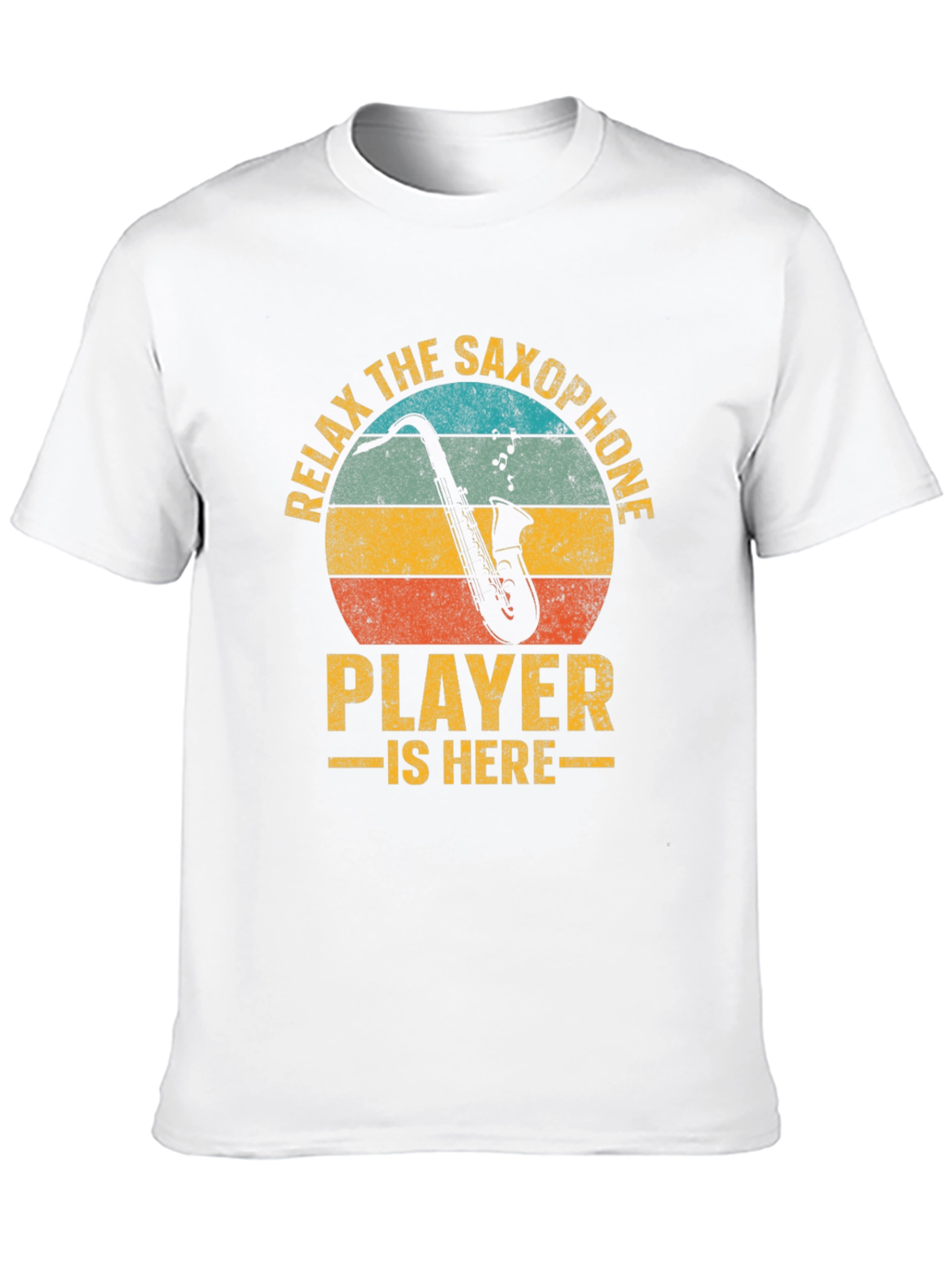Black Relax The Saxophone Player Is Here Graphic T-Shirt view 10