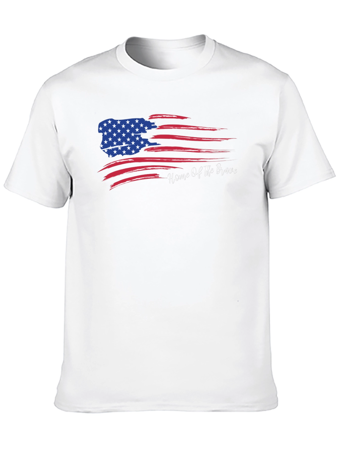 Black Home of the Brave Graphic Tee - Patriotic T-Shirt view 10