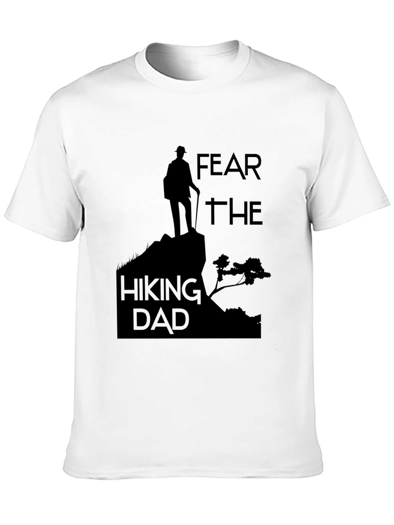 Black Fear The Hiking Dad Black T-Shirt view 10
