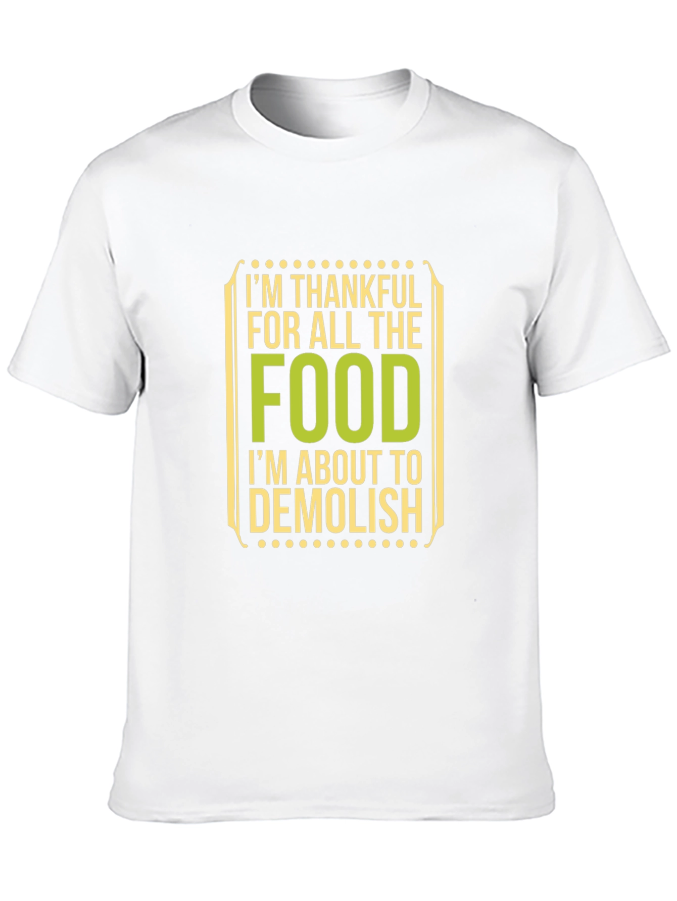 Black Thankful for Food Black T-Shirt view 10
