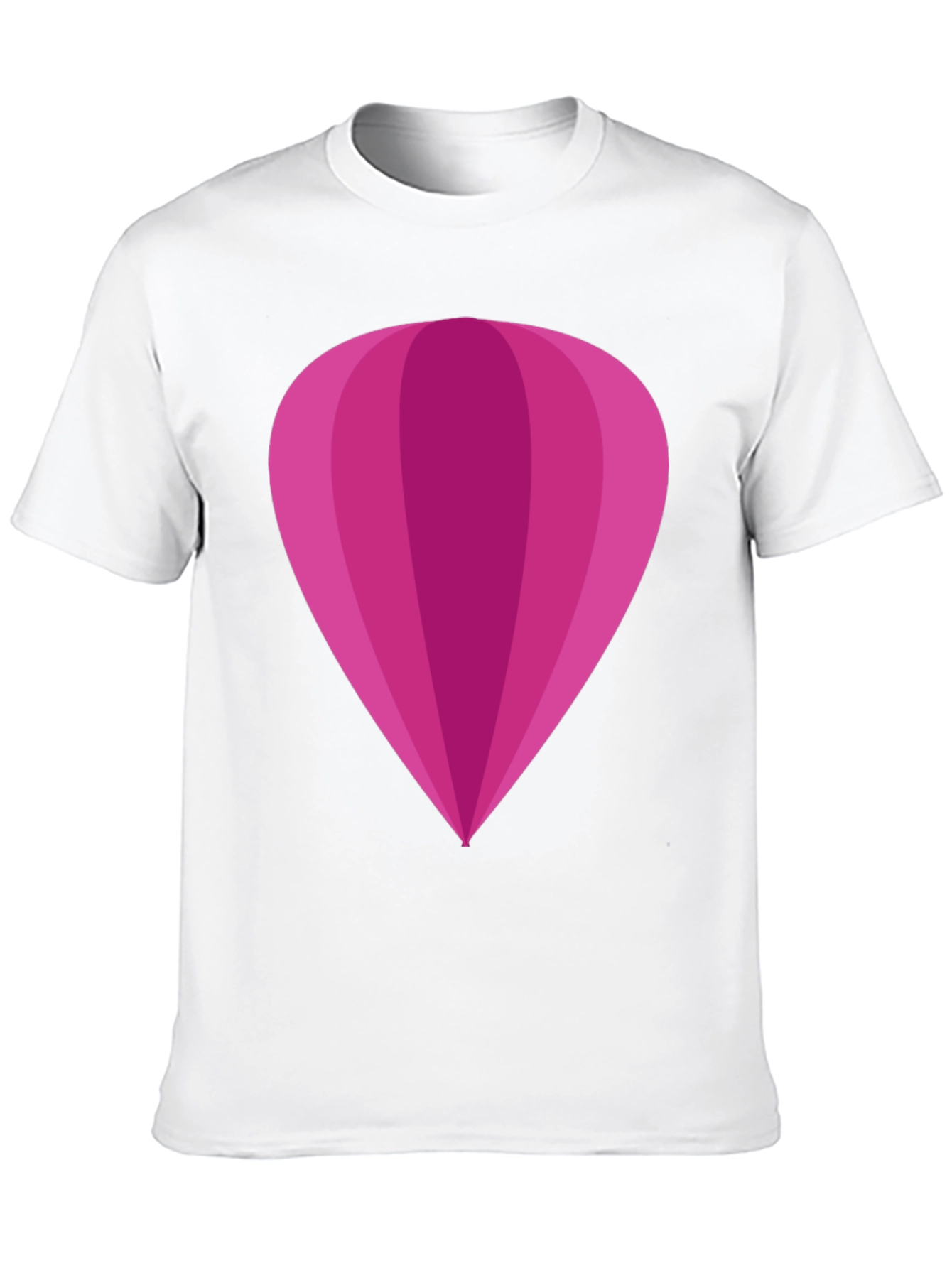 Black Magenta Hot Air Balloon Graphic Tee - Stylish Unisex T-Shirt view 10