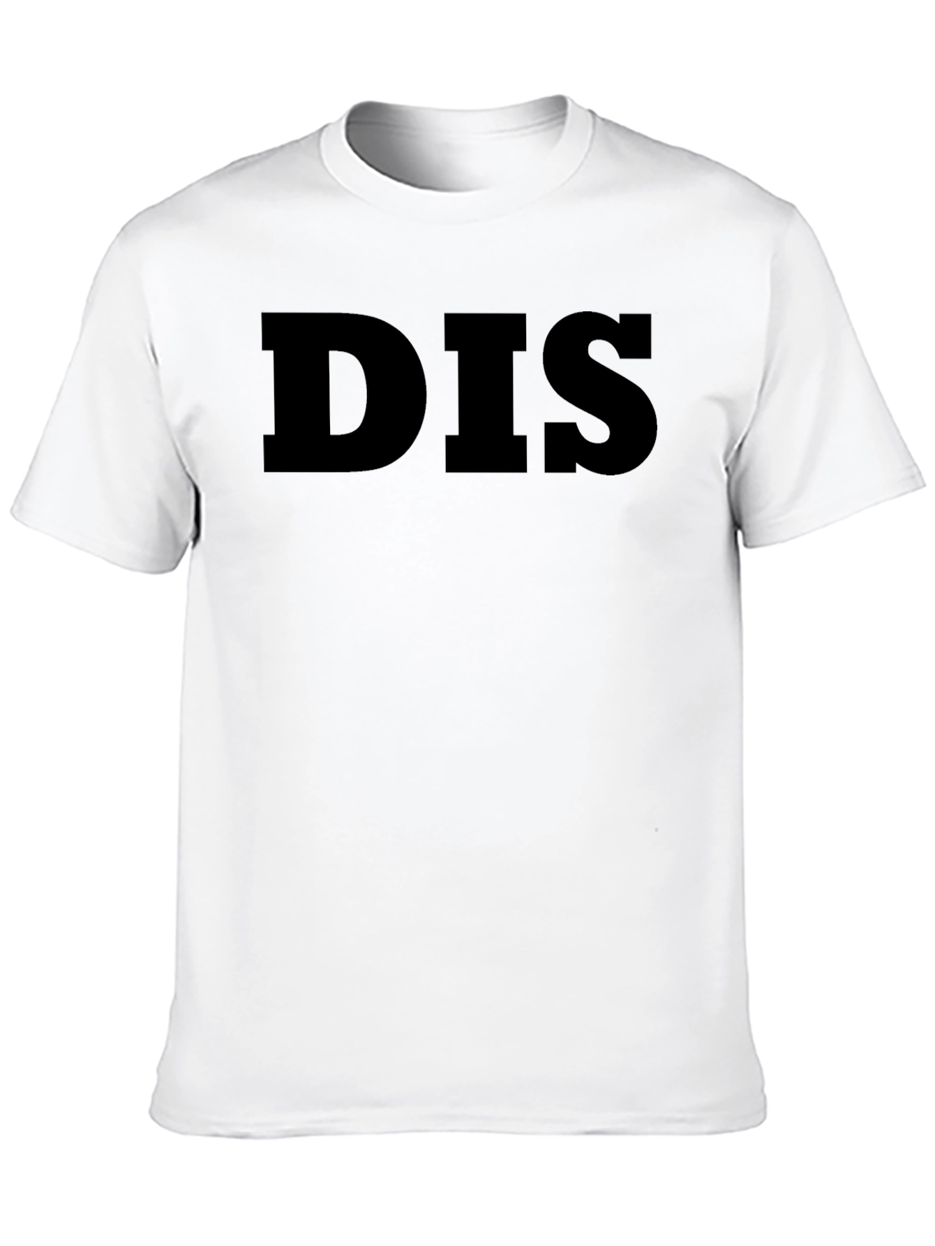 Black DIS T-Shirt - Bold Statement Tee view 10
