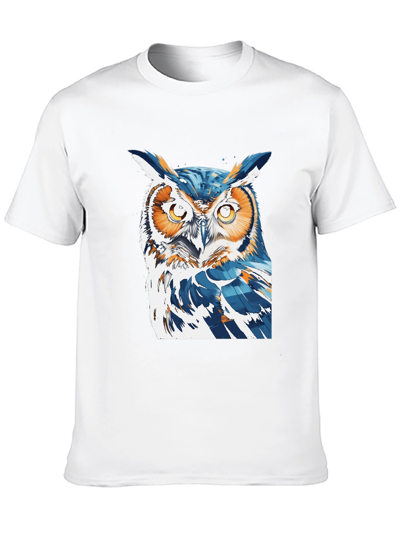 Black Cool Owl Graphic Tee - Black T-Shirt view 10
