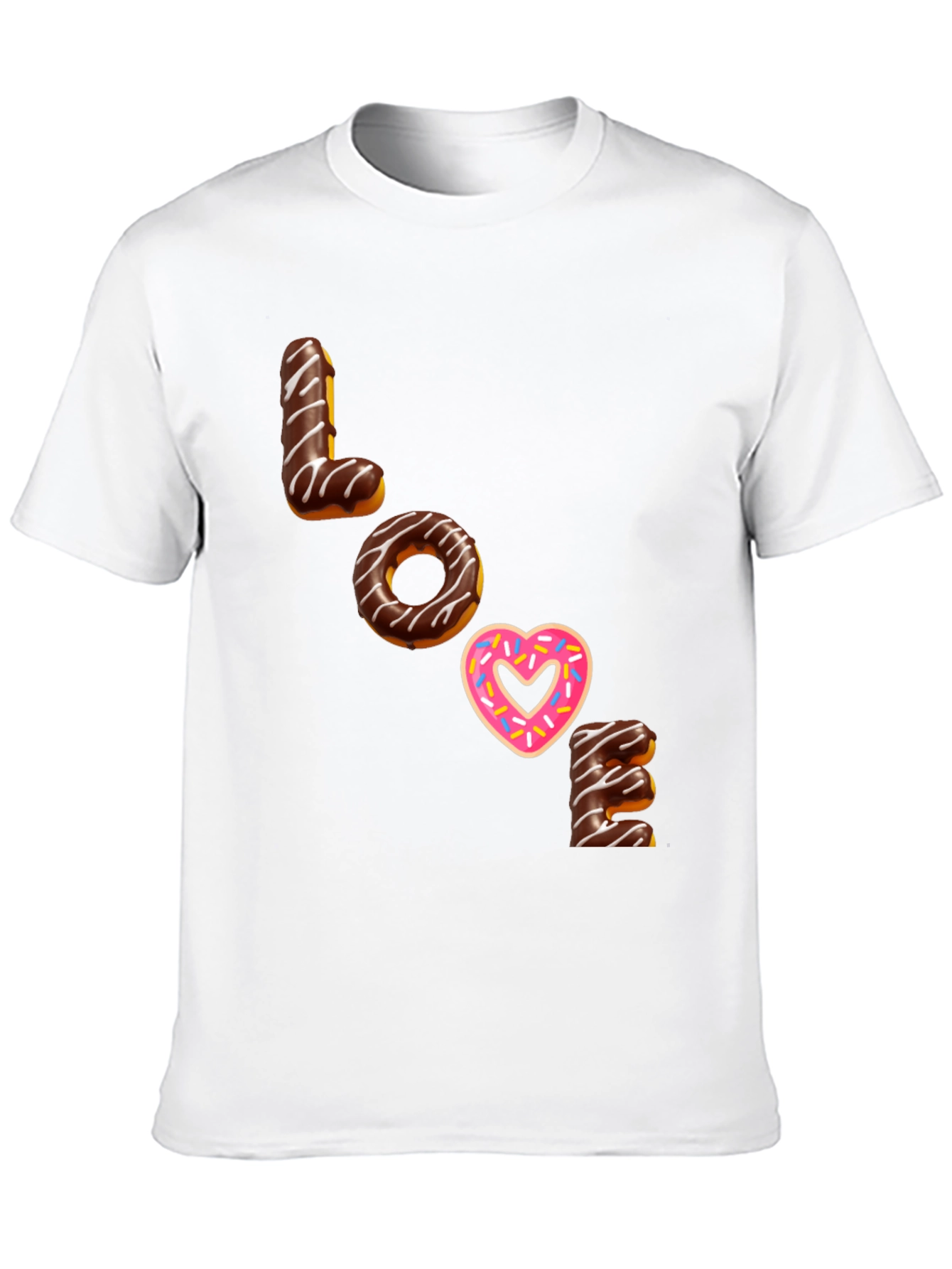 Black Love Donut T-Shirt - Sweet Treat Fashion Tee view 10