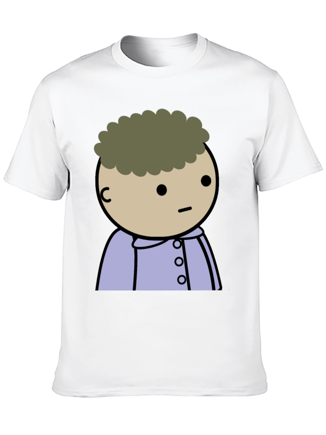 Black Cartoon Character Black T-Shirt view 10