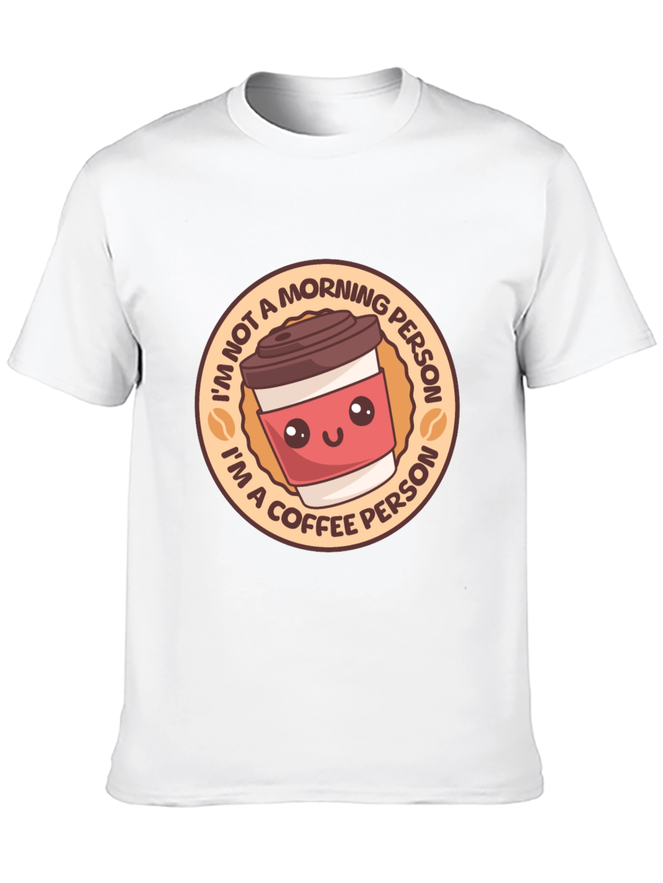 Black Coffee Person T-Shirt - Funny Morning Tee view 10