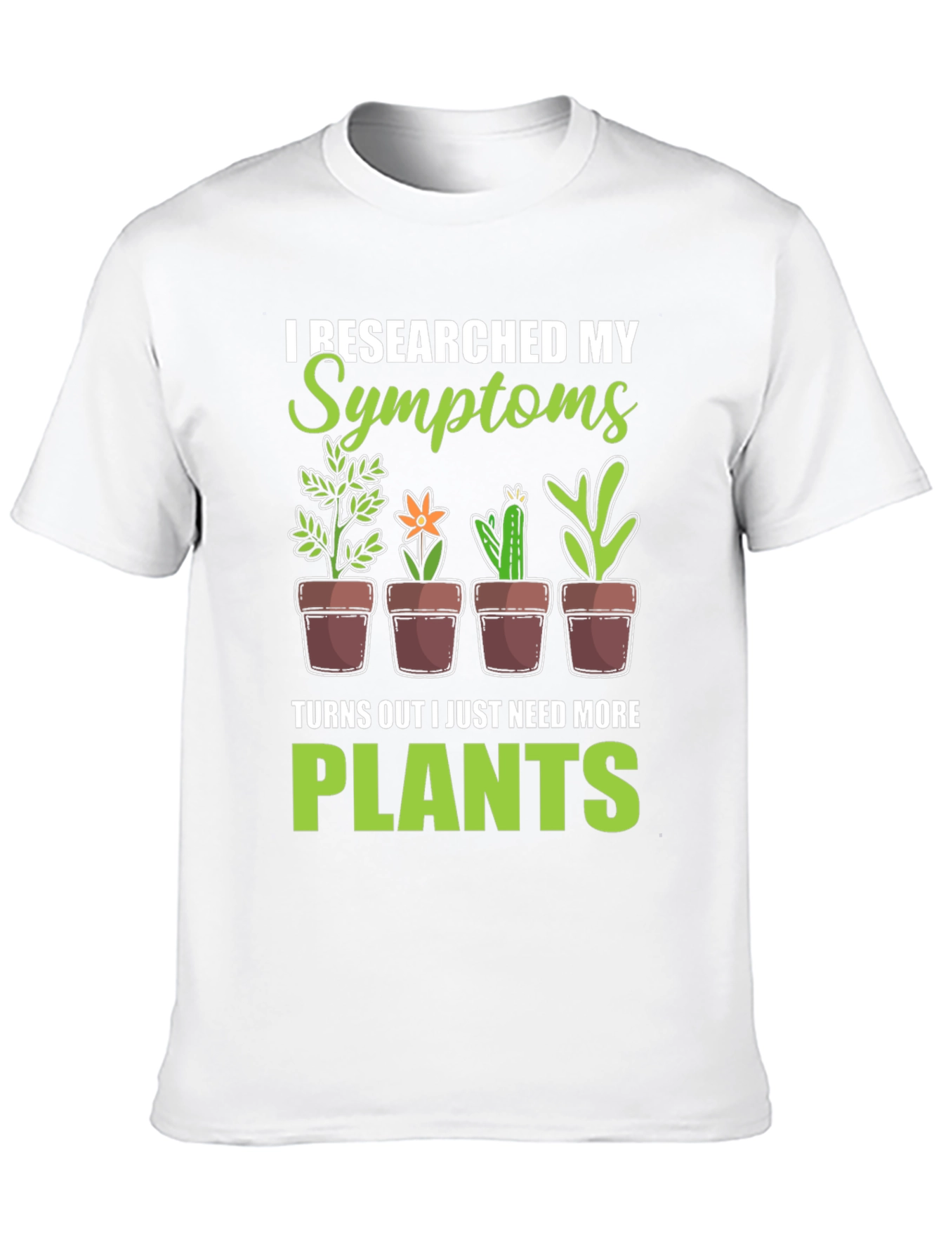 Black More Plants T-Shirt Funny Gardening Tee view 10