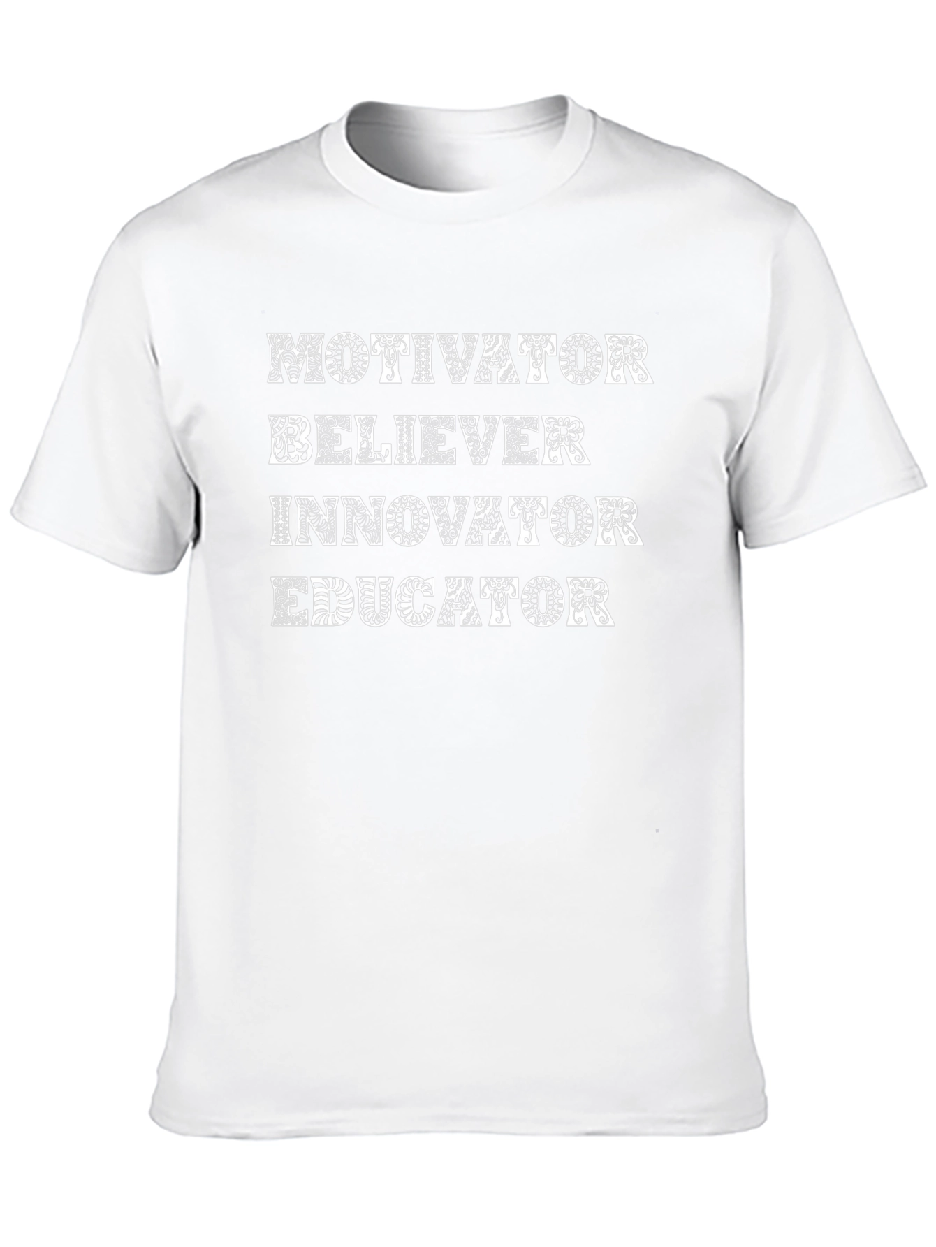 Black Motivator Educator Graphic T-Shirt view 10