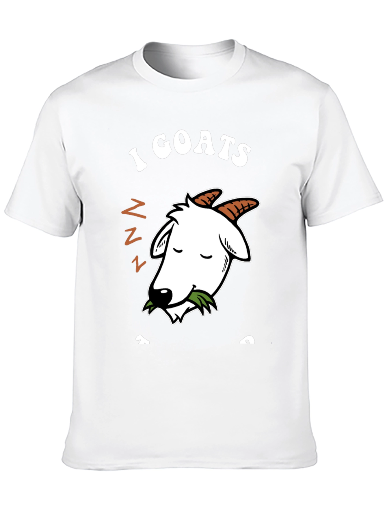 Black I Goats To Sleep Funny Graphic T-Shirt view 10