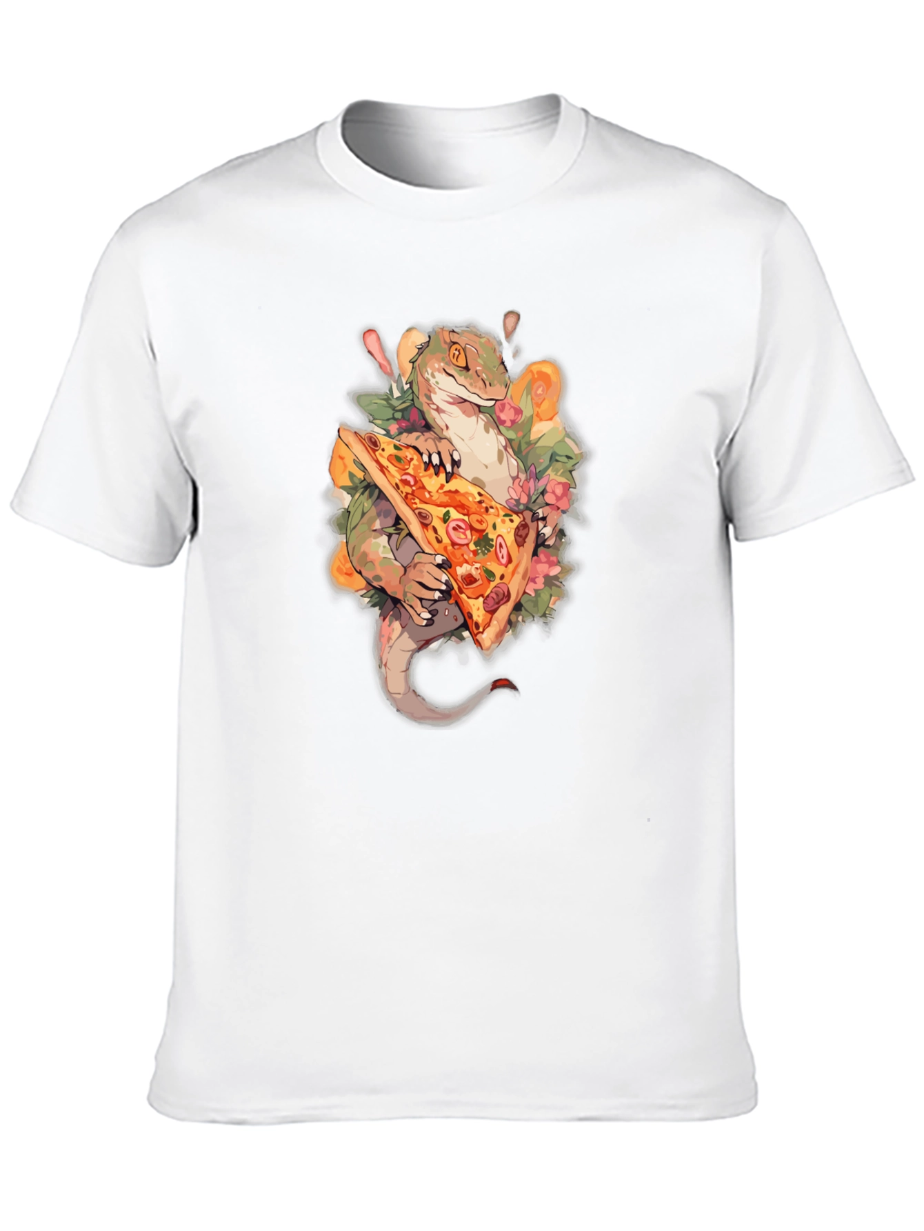 Black Dino Pizza Graphic Tee - Cool Creature Comfort view 10