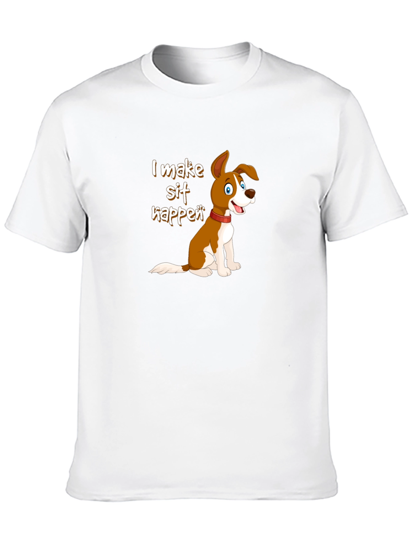 Black I Make Sit Happen Dog T-Shirt view 10